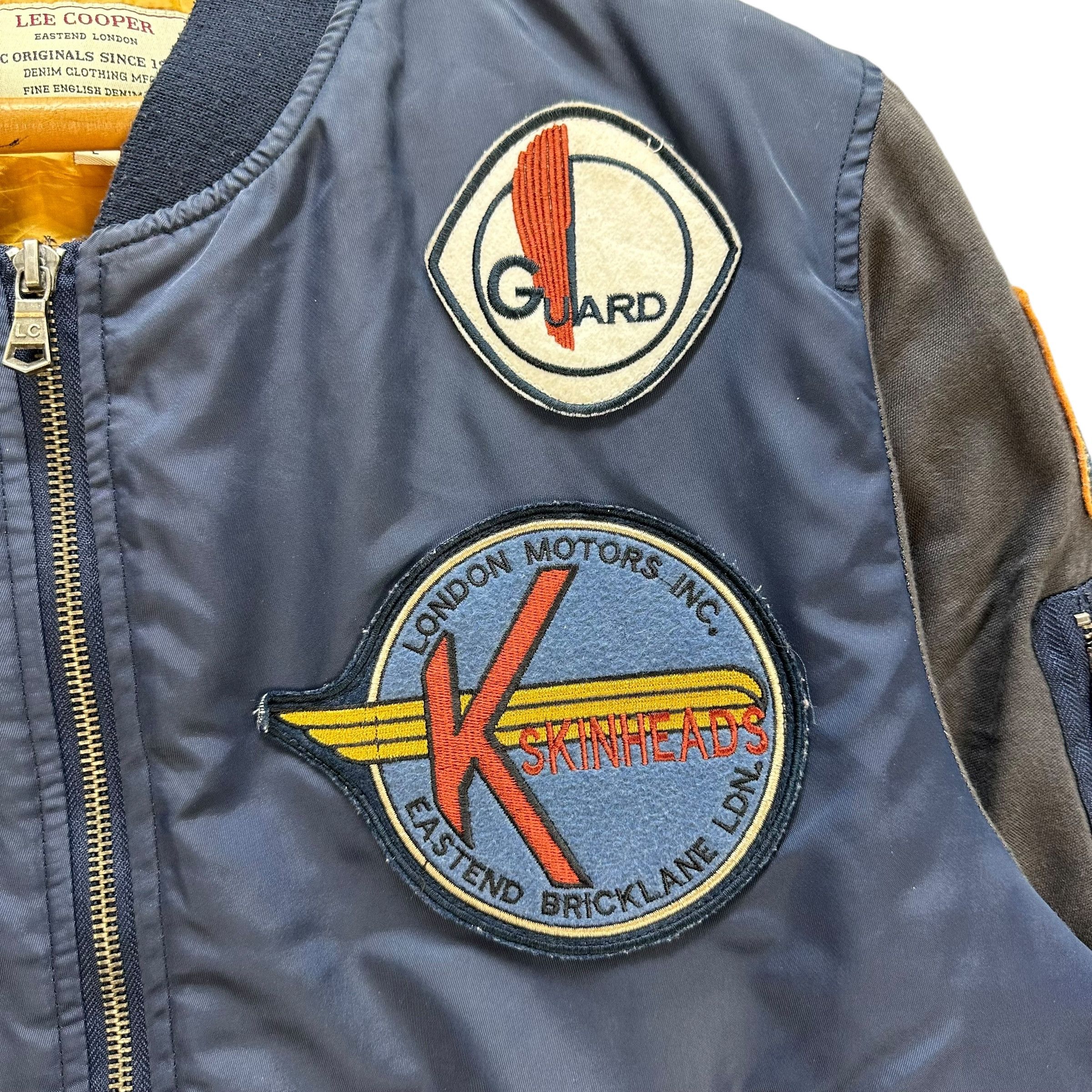 Lee LEE COOPER Patches Logo Bomber Jacket #94-1450 Size US L / EU 52-54 / 3 - 4 Thumbnail