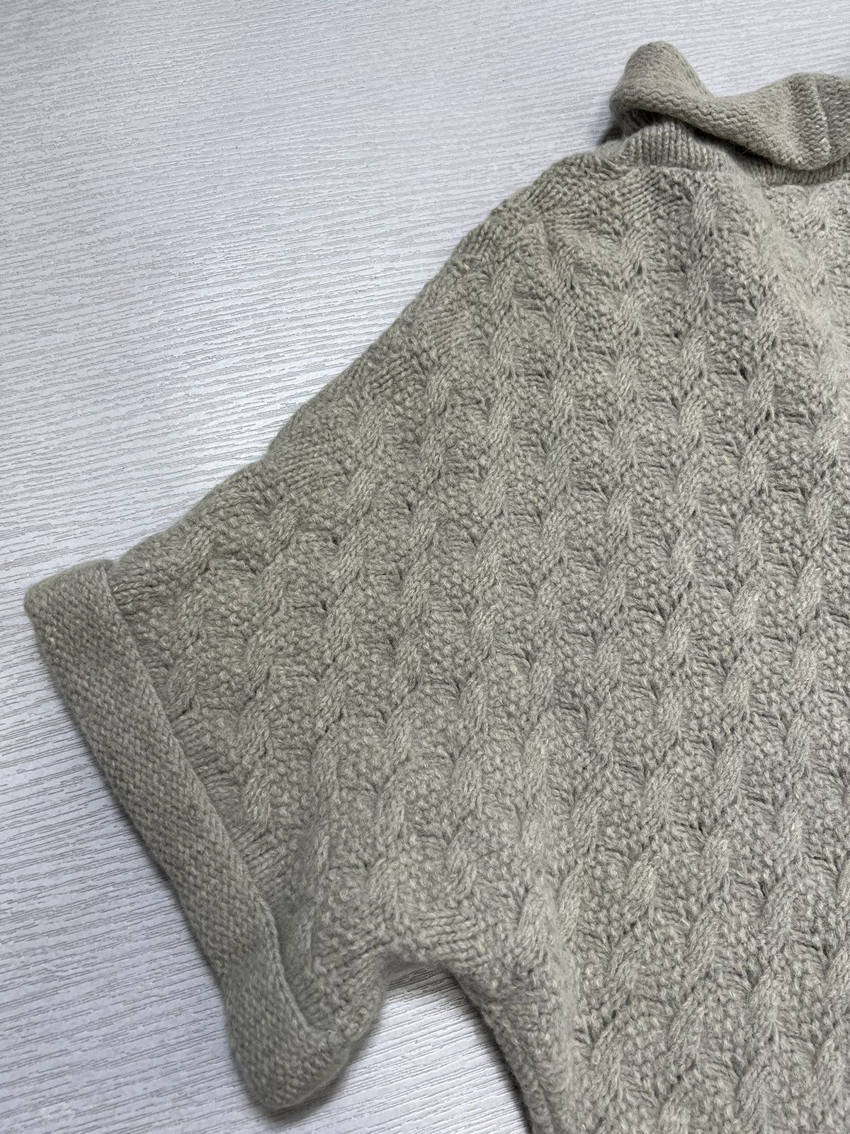 Number (N)ine Number (N)ine - FW 08’ Cable Knit Short Sleeve Cardigan Size US M / EU 48-50 / 2 - 14 Thumbnail