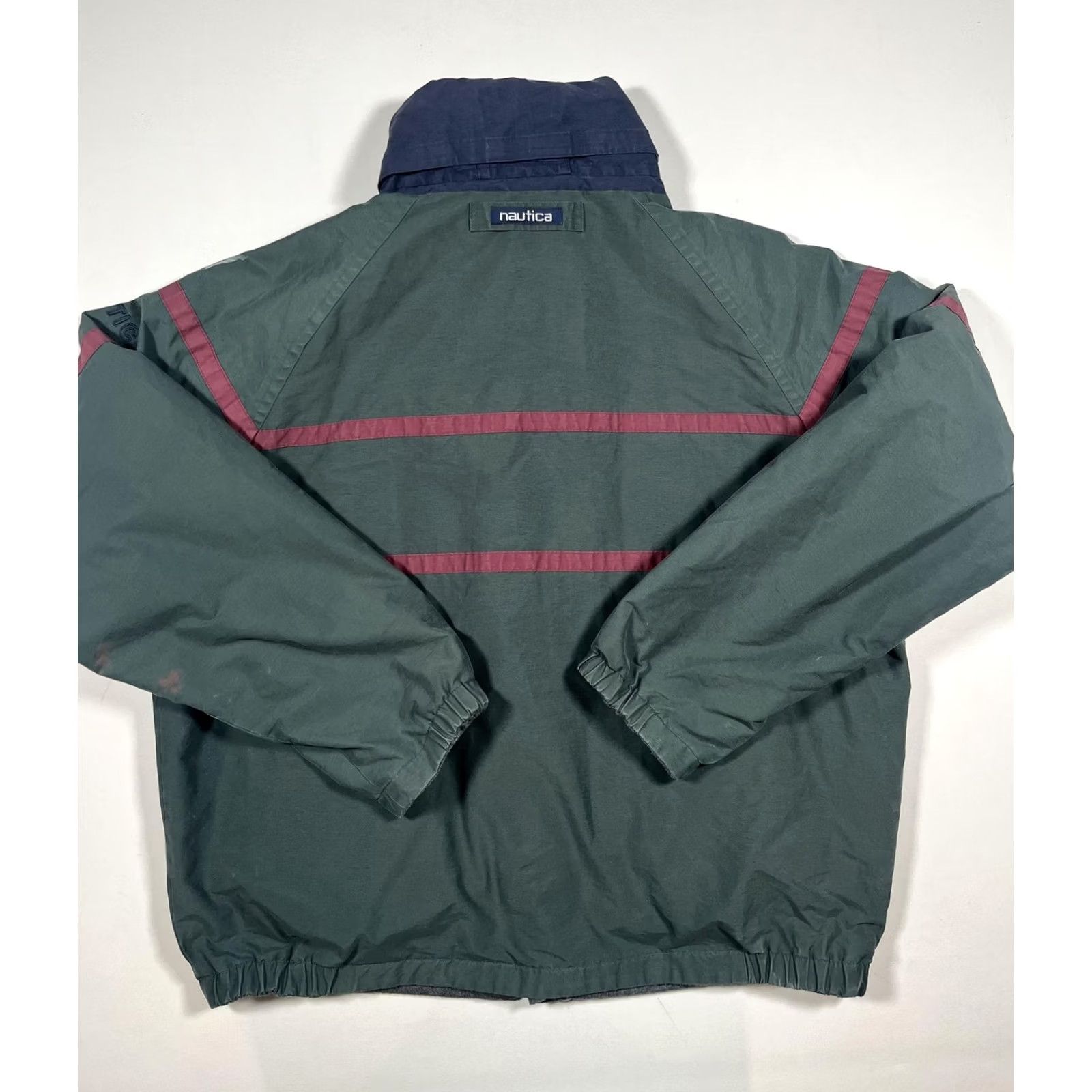 Nautica VINTAGE Nautica Jacket Mens 2XL Green Reversible Windbreaker Hong Kong 90s Size US XXL / EU 58 / 5 - 3 Thumbnail