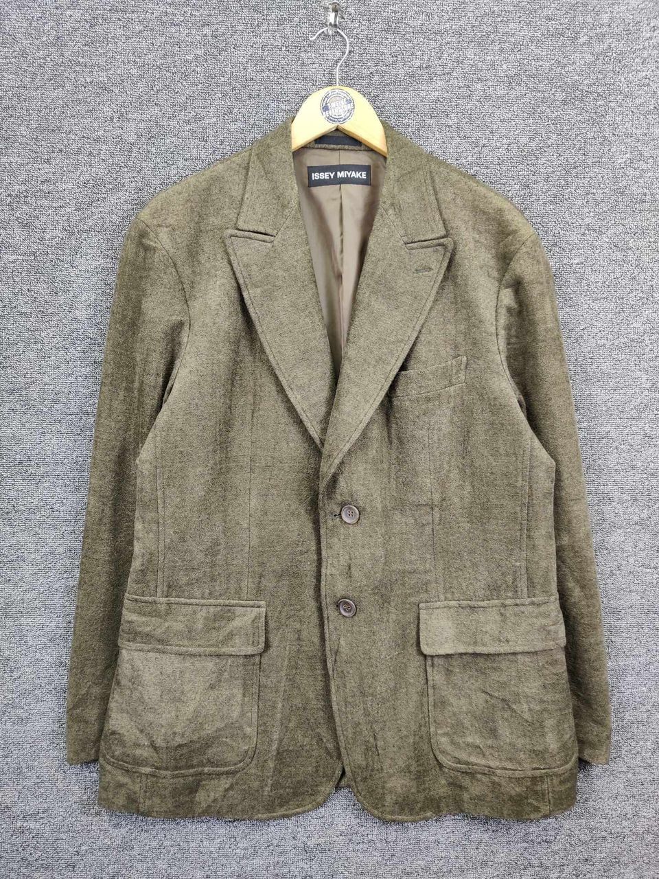 Issey Miyake Vintage 90s Issey Miyake Single Breasted Blazer Jacket Size US L / EU 52-54 / 3 - 1 Thumbnail