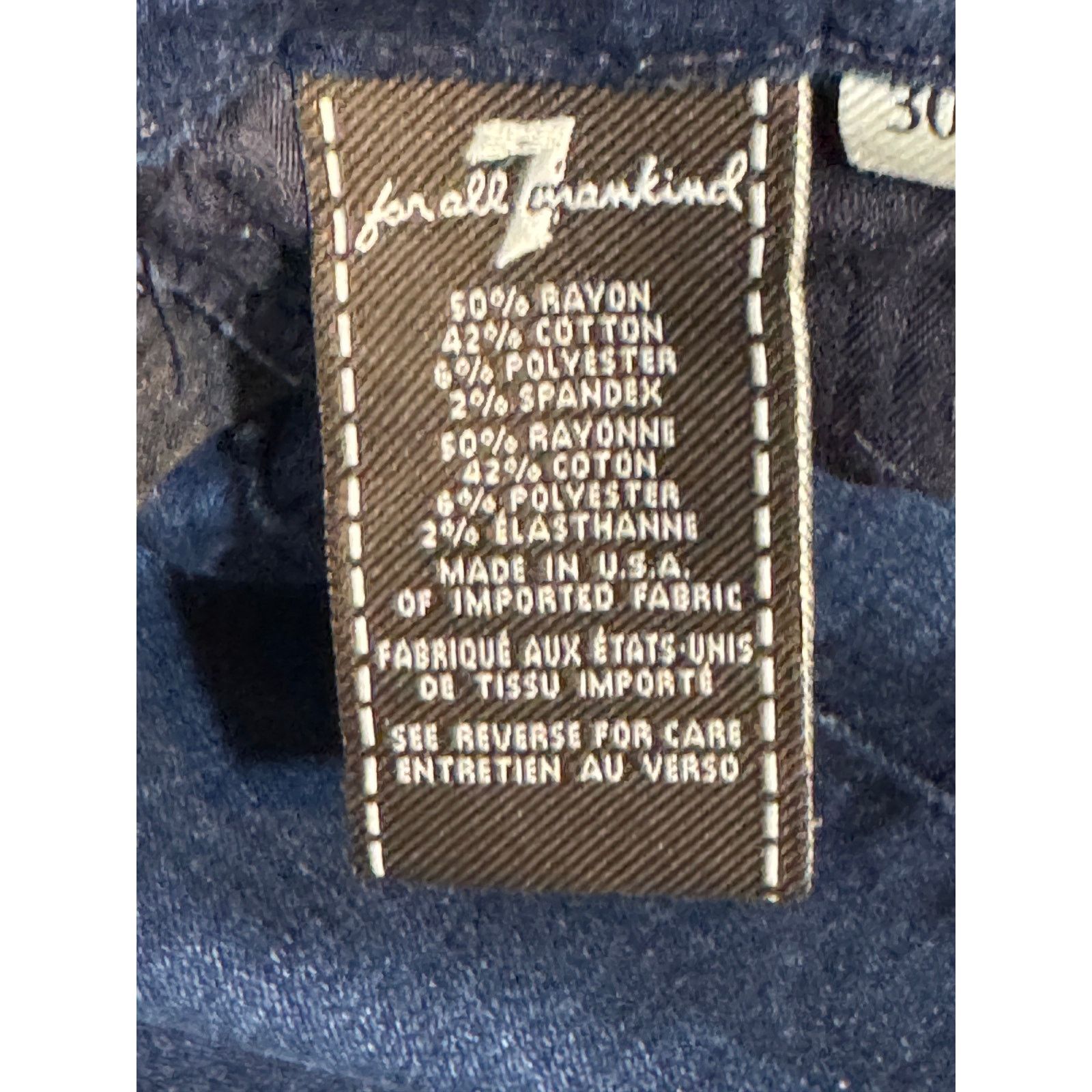 Seven 7 Seven7 · Size 30 · Blue Denim Mid-Rise Skinny Jeans Size 30" / US 8 / IT 44 - 8 Thumbnail