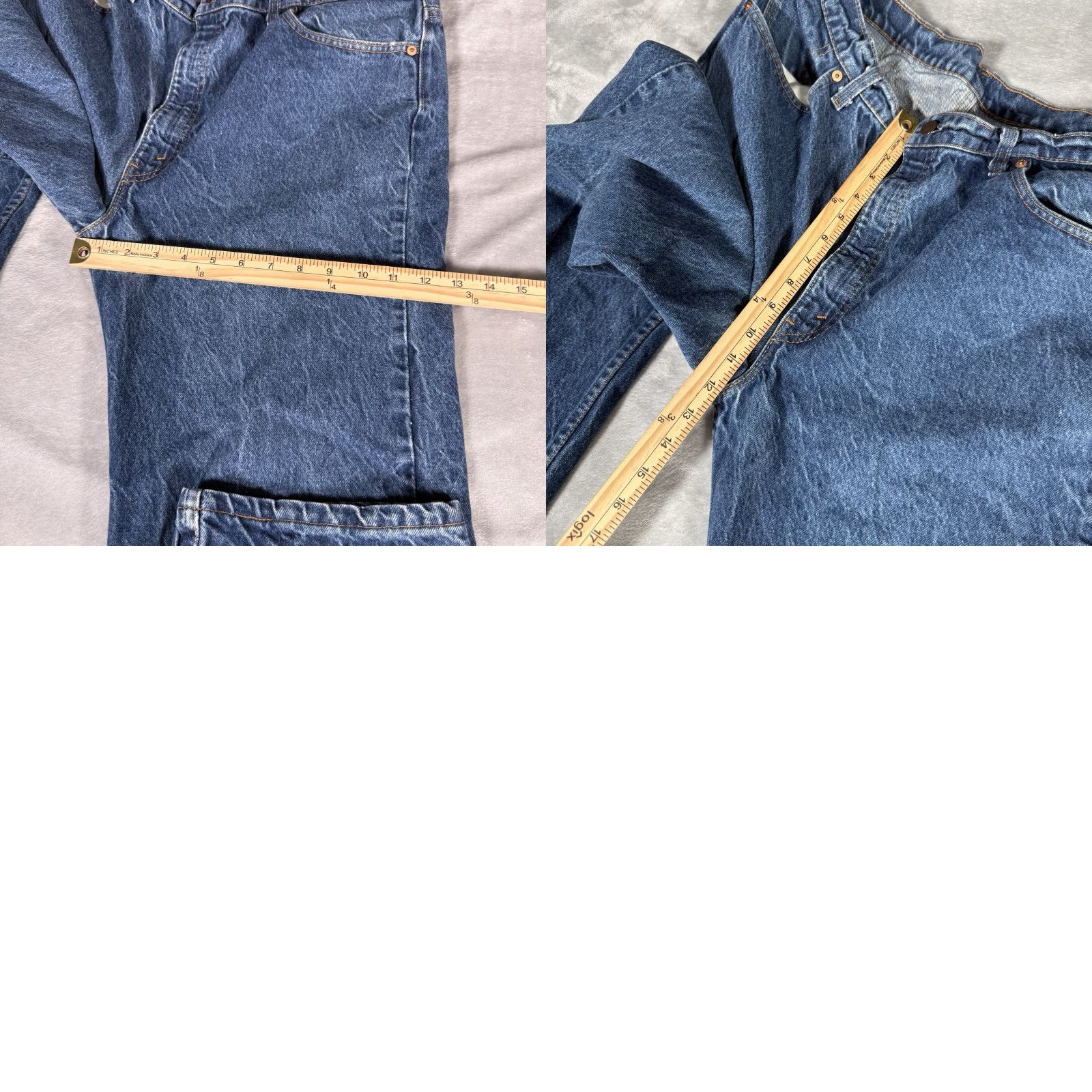 Levi's VINTAGE Levi's 505 Jeans Mens 42x34 Distressed USA Straight Fit 5-Pocket Denim Cotton Blue Regular Size US 38 / EU 54 - 9 Thumbnail