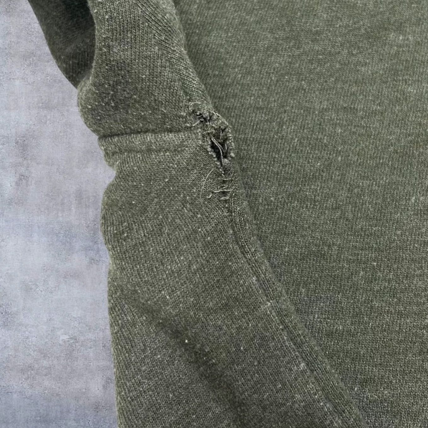 Arrow Arrow Classic Basic Essential 1/4 Zip Green Pullover Sweatshirt L Mens Long Sleeve Size US L / EU 52-54 / 3 - 5 Thumbnail