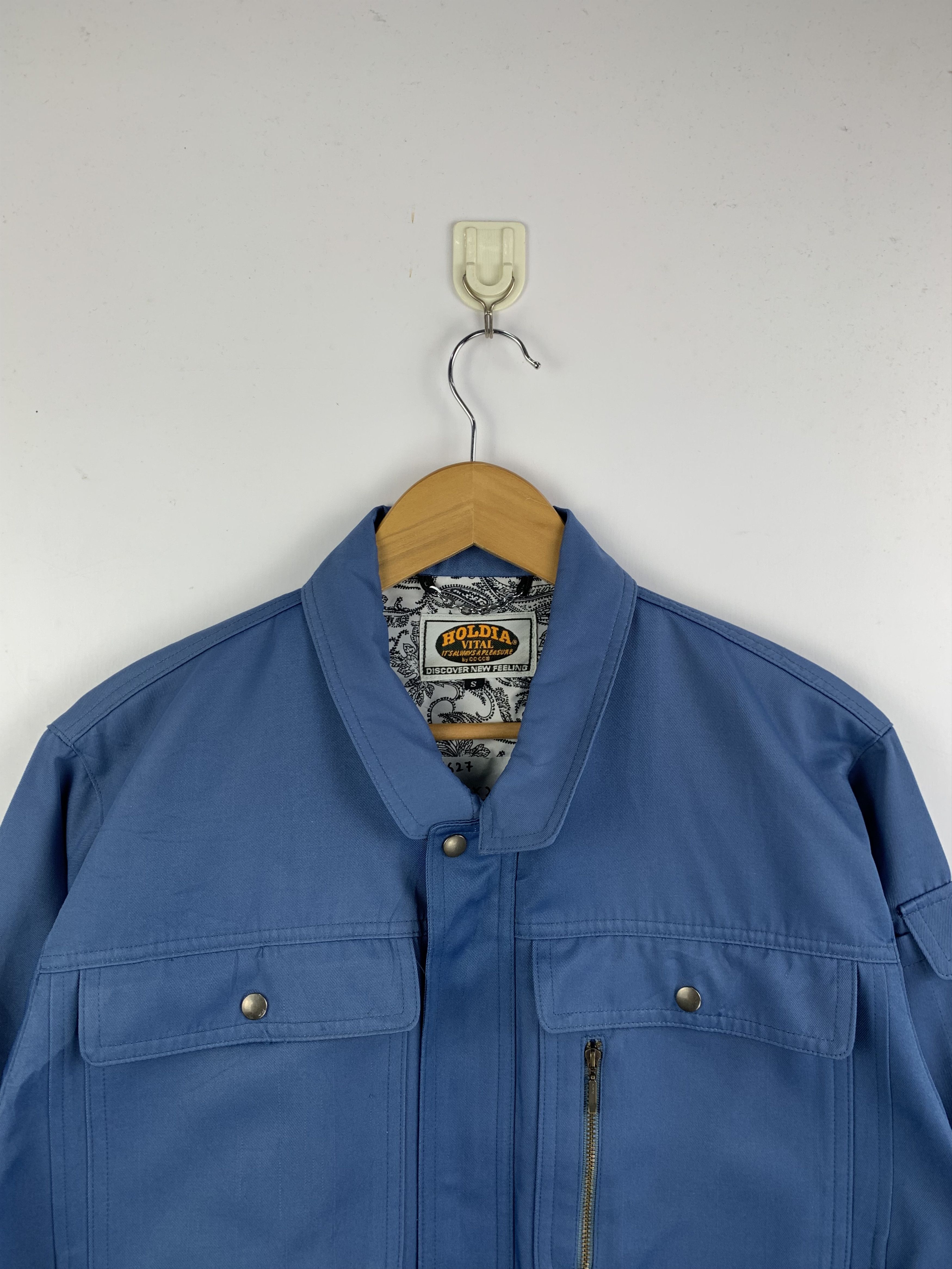 Japanese Brand Vintage 90s Japanese Brand Worker Denim Jacket J1627 Size US S / EU 44-46 / 1 - 3 Thumbnail