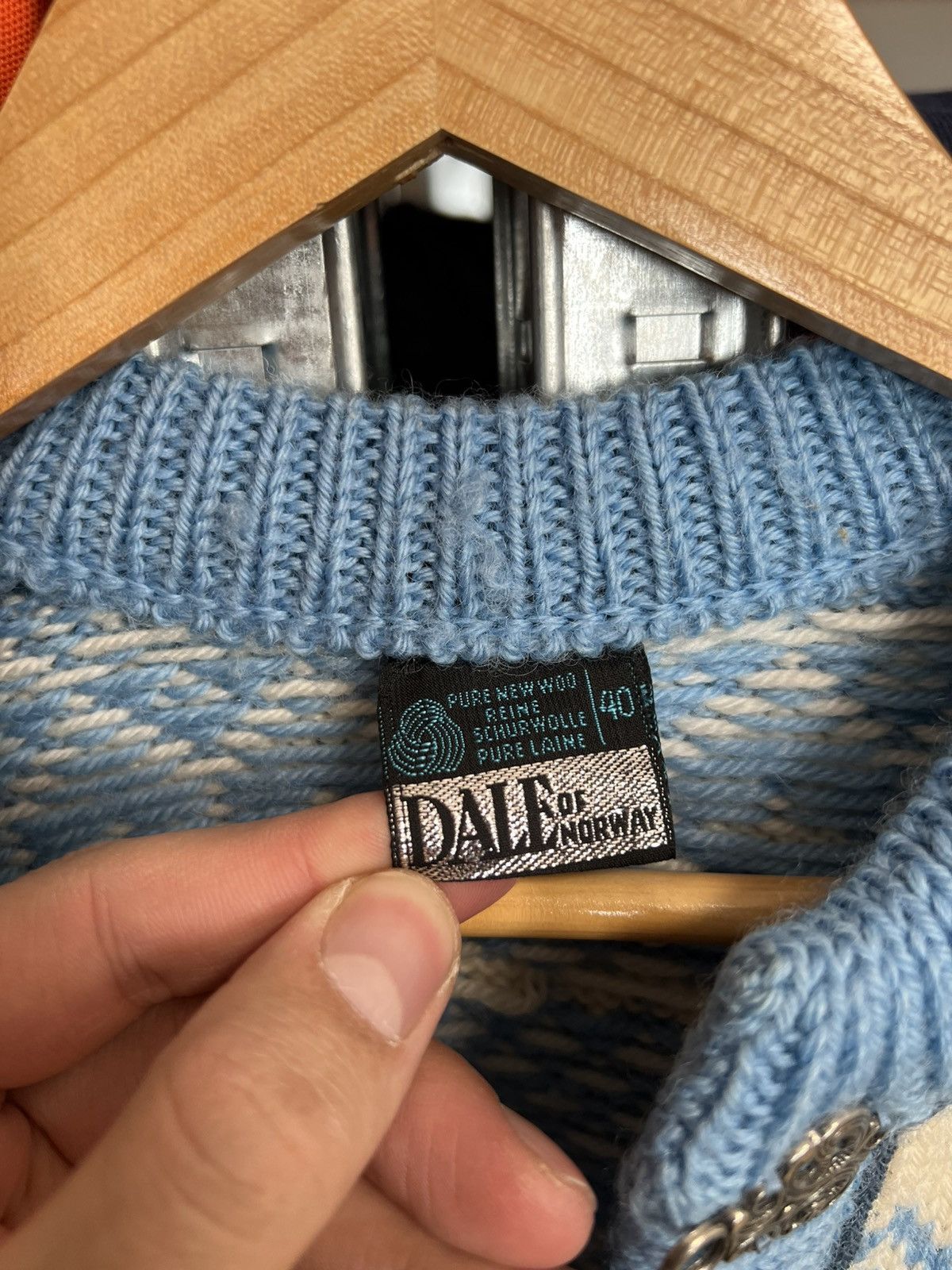 Dale Of Norway × Vintage Vintage Dale of Norway Wool Pewter Cardigan Nordic Sweater Size S / US 4 / IT 40 - 4 Thumbnail