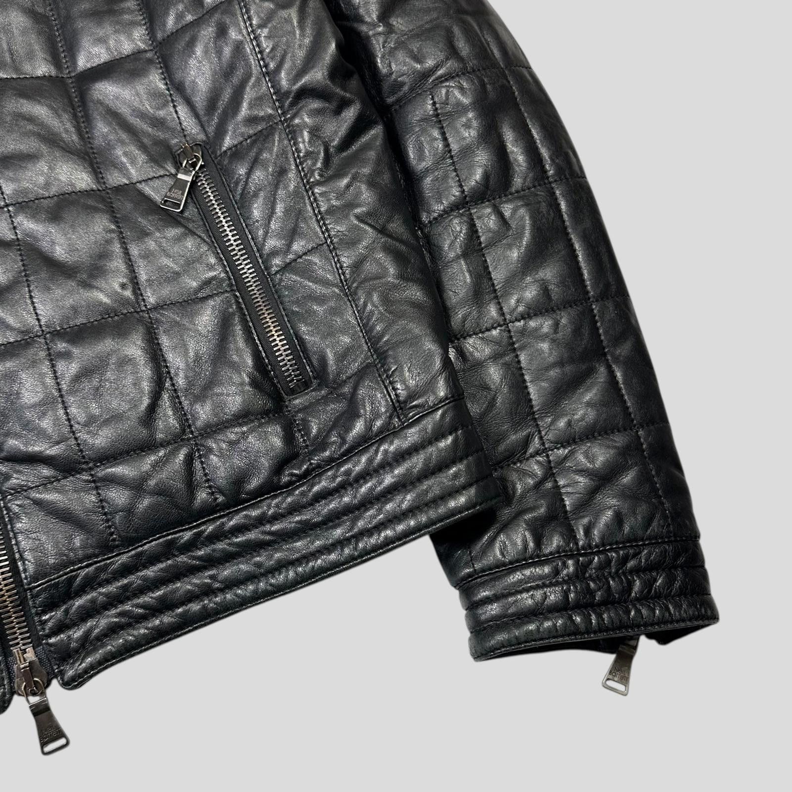 Neil Barrett Neil Barrett 00’s Lambskin Leather Moto Puffer Jacket - M/L Size US L / EU 52-54 / 3 - 3 Thumbnail