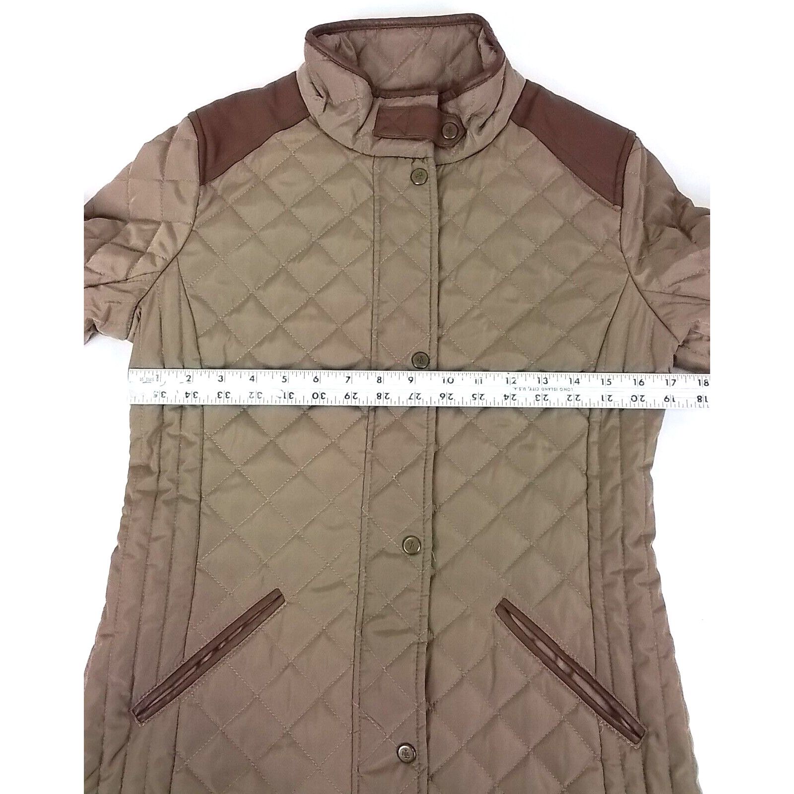 Ralph Lauren Ralph Lauren Barn Jacket Women's XS Brown Quilted #W3570 Size XS / US 0-2 / IT 36-38 - 14 Thumbnail