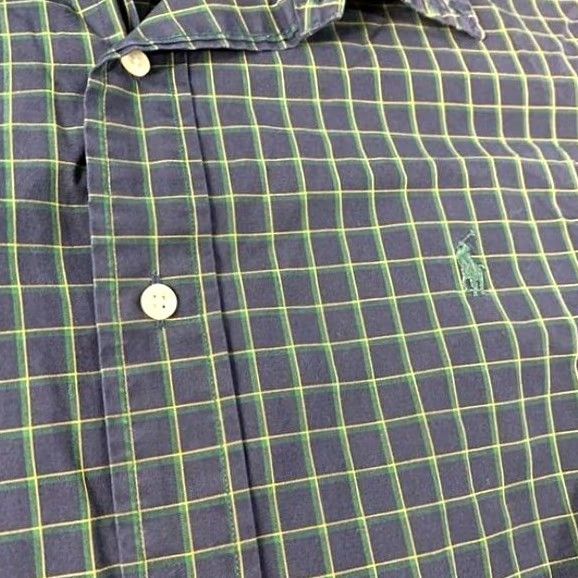 Ralph Lauren VINTAGE Ralph Lauren Blake Button Down Shirt Mens XXL Blue Long Sleeve Shirts Men Size US XXL / EU 58 / 5 - 3 Thumbnail