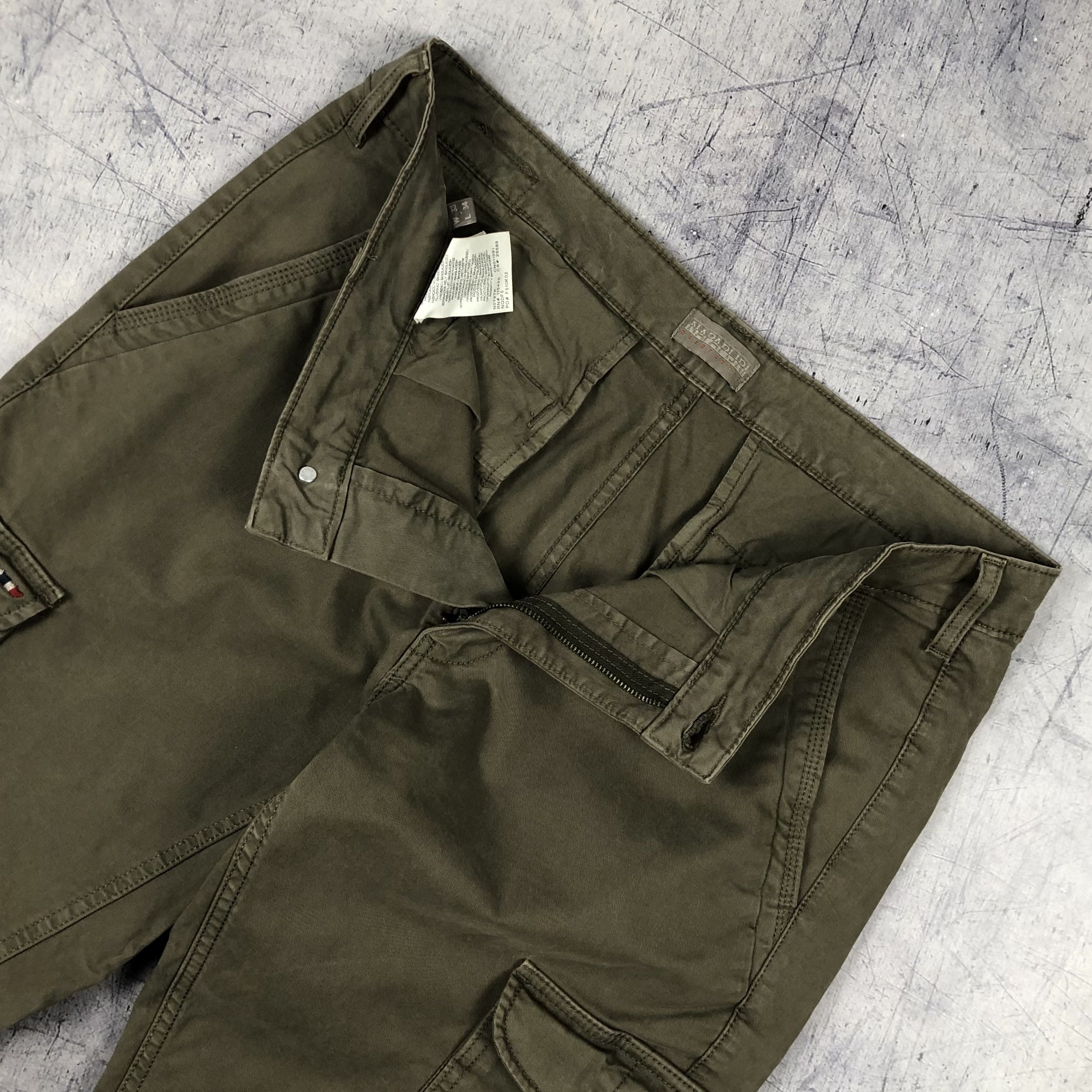 Napapijri Napapijri Cargo Pocket Pants Casual Khaki Size US 33 - 4 Thumbnail