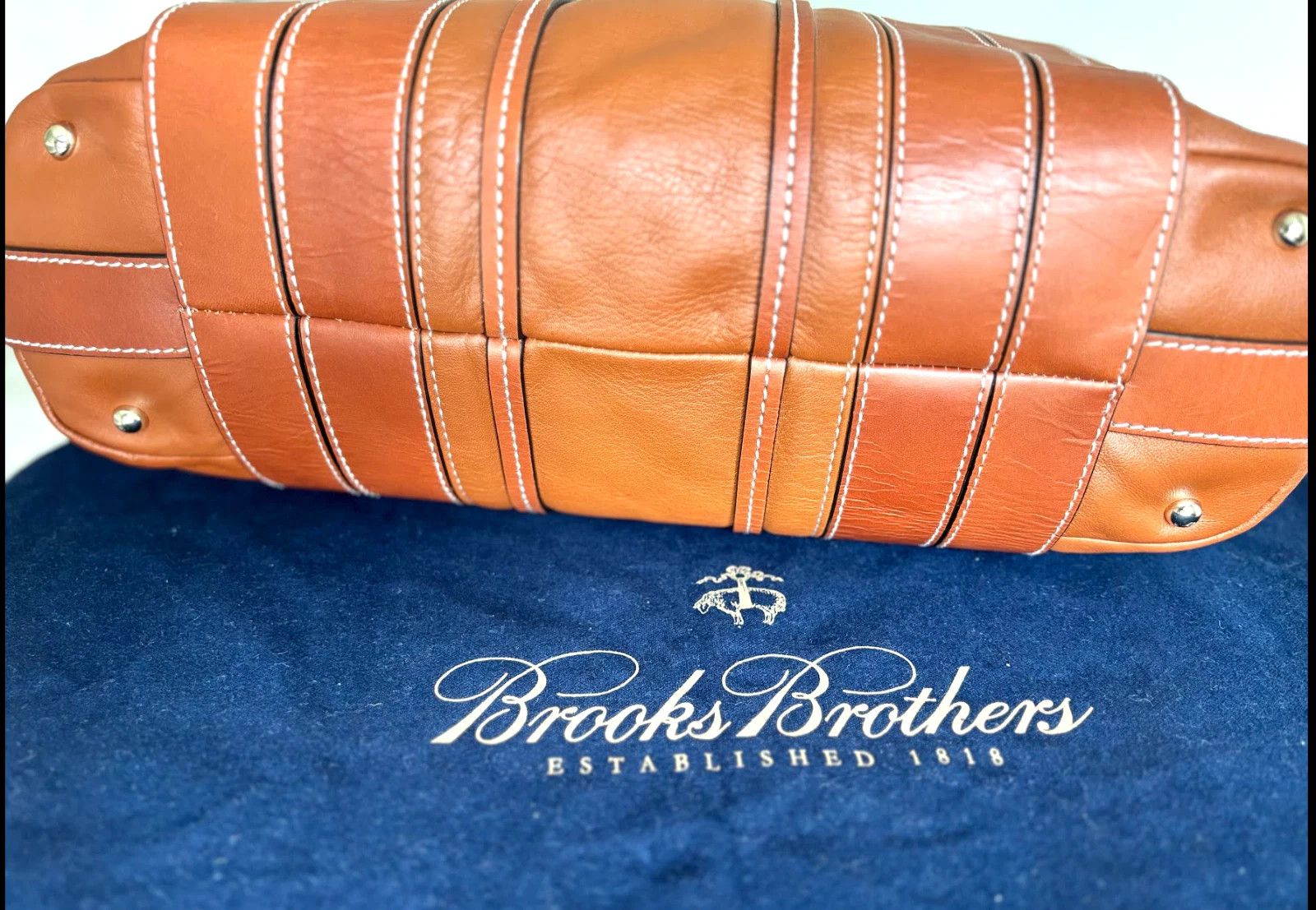 Brooks Brothers Brooks Brothers Rich Cognac Leather Doctor Bag Satchel NWT Size ONE SIZE - 4 Thumbnail