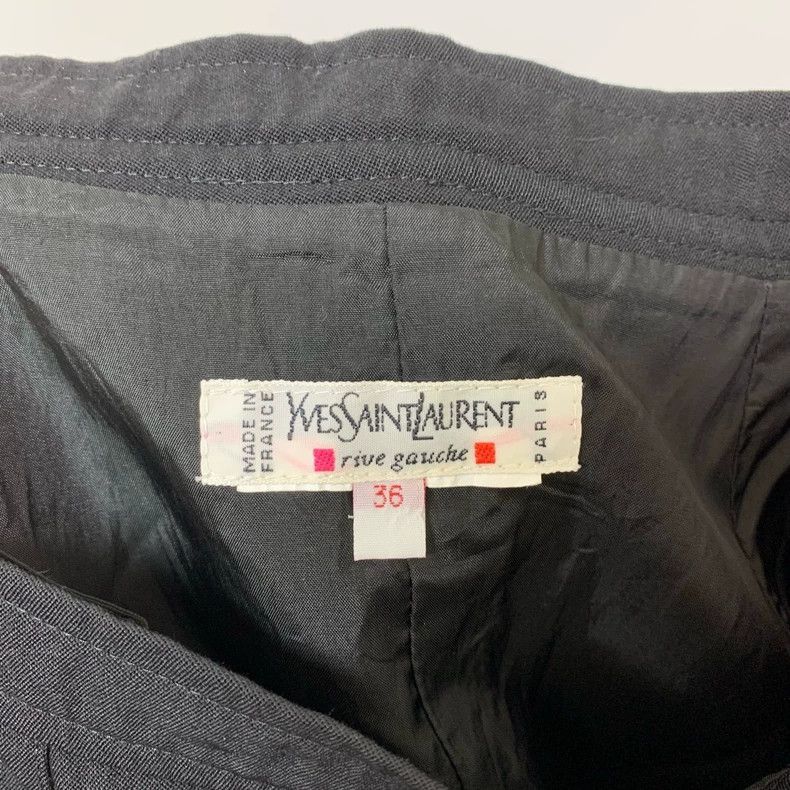 Yves Saint Laurent YSL Black Bodycon Skirt Size 36-2506 Size 35" - 3 Thumbnail