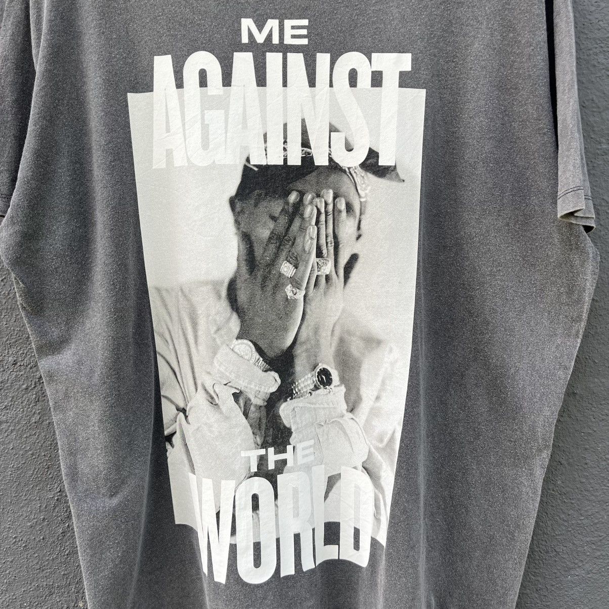 Band Tees Thrashed Faded Tupac Rapper Tee Size US XXL / EU 58 / 5 - 2 Thumbnail