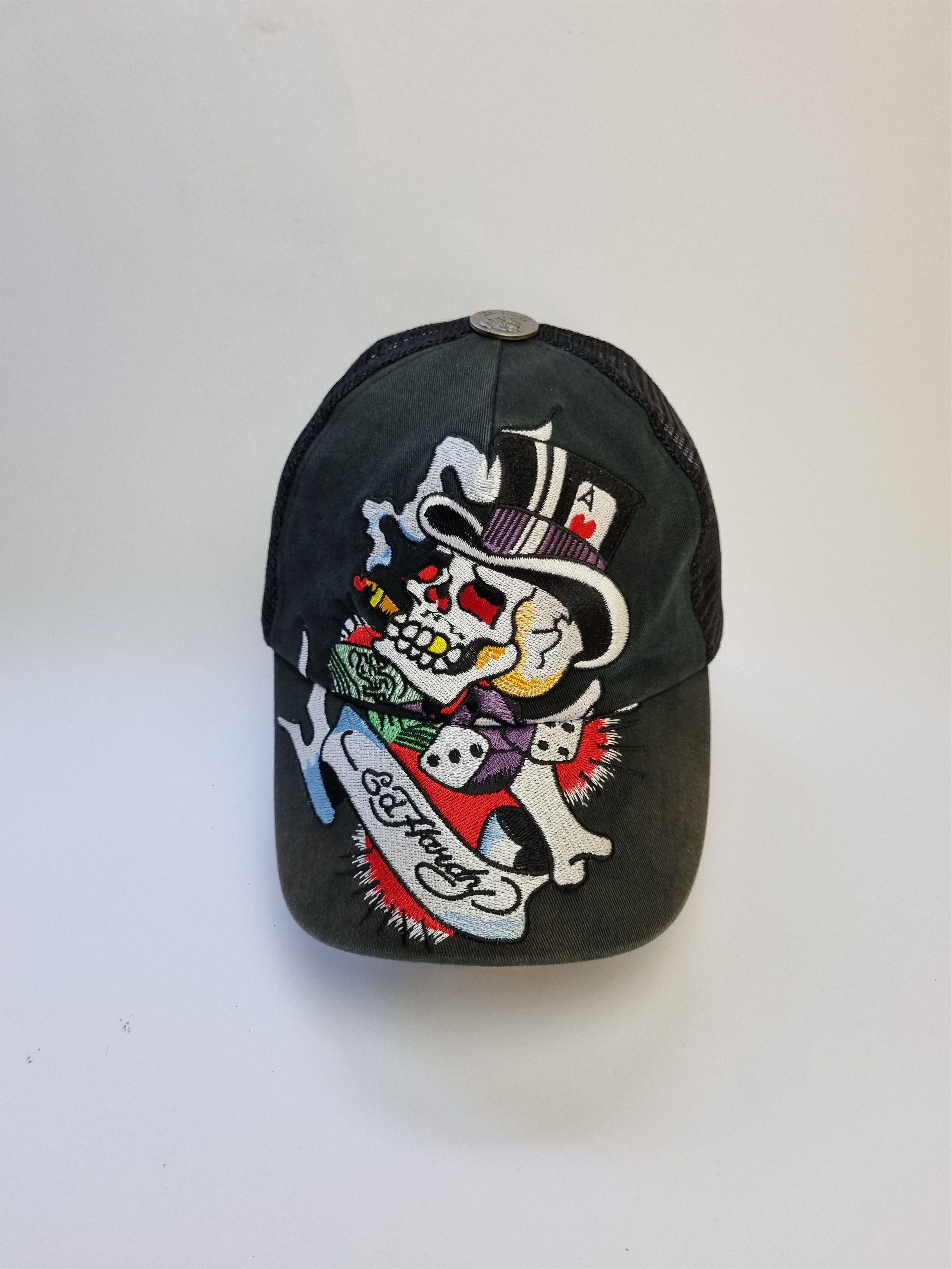 Christian Audigier × Ed Hardy Ed Hardy Embroidered Amazing Skull Artistic Comic Design Cap Size ONE SIZE - 2 Thumbnail