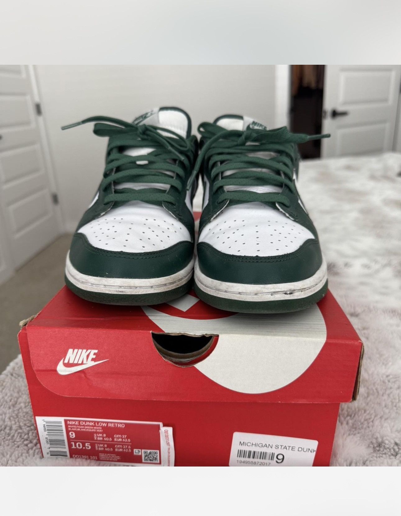 Nike Michigan state dunk lows Size US 9 / EU 42 - 3 Thumbnail