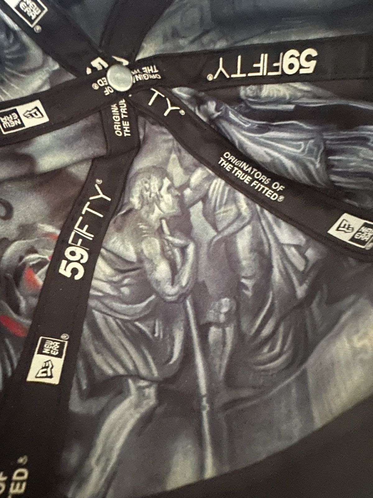New Era Rare The Hundreds Jun Cha New Era 59Fifty Tattoo Art Lining Size ONE SIZE - 4 Thumbnail