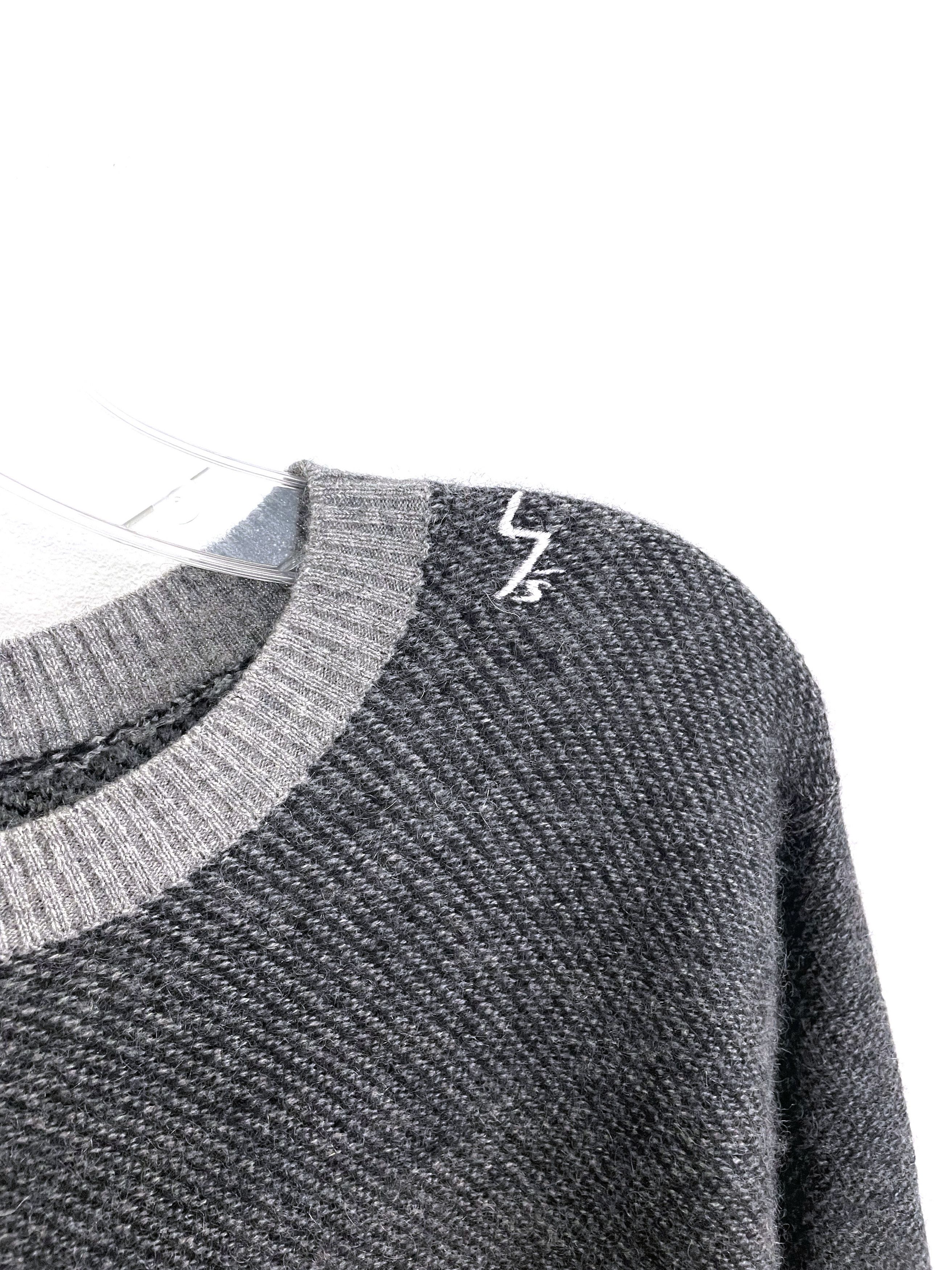Yohji Yamamoto 2 Tone Cashmere Sweater Size US L / EU 52-54 / 3 - 3 Thumbnail