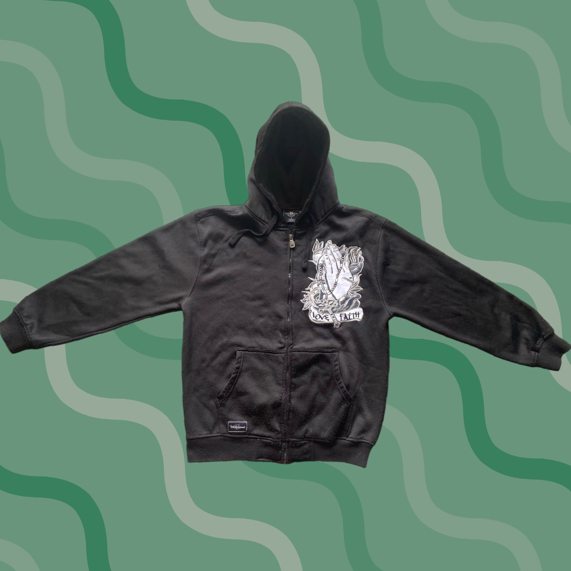 Vintage VINTAGE Victorious Urban Couture Hoodie Size L Black Men Zip Size US L / EU 52-54 / 3 - 1 Thumbnail