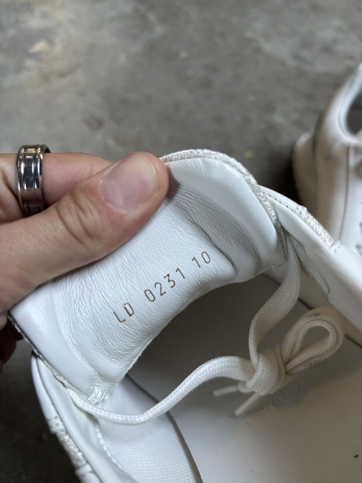 Louis Vuitton Louis Vuitton Run Away Sneaker Shoe Denim White Blue Size US 12 / EU 45 - 3 Thumbnail