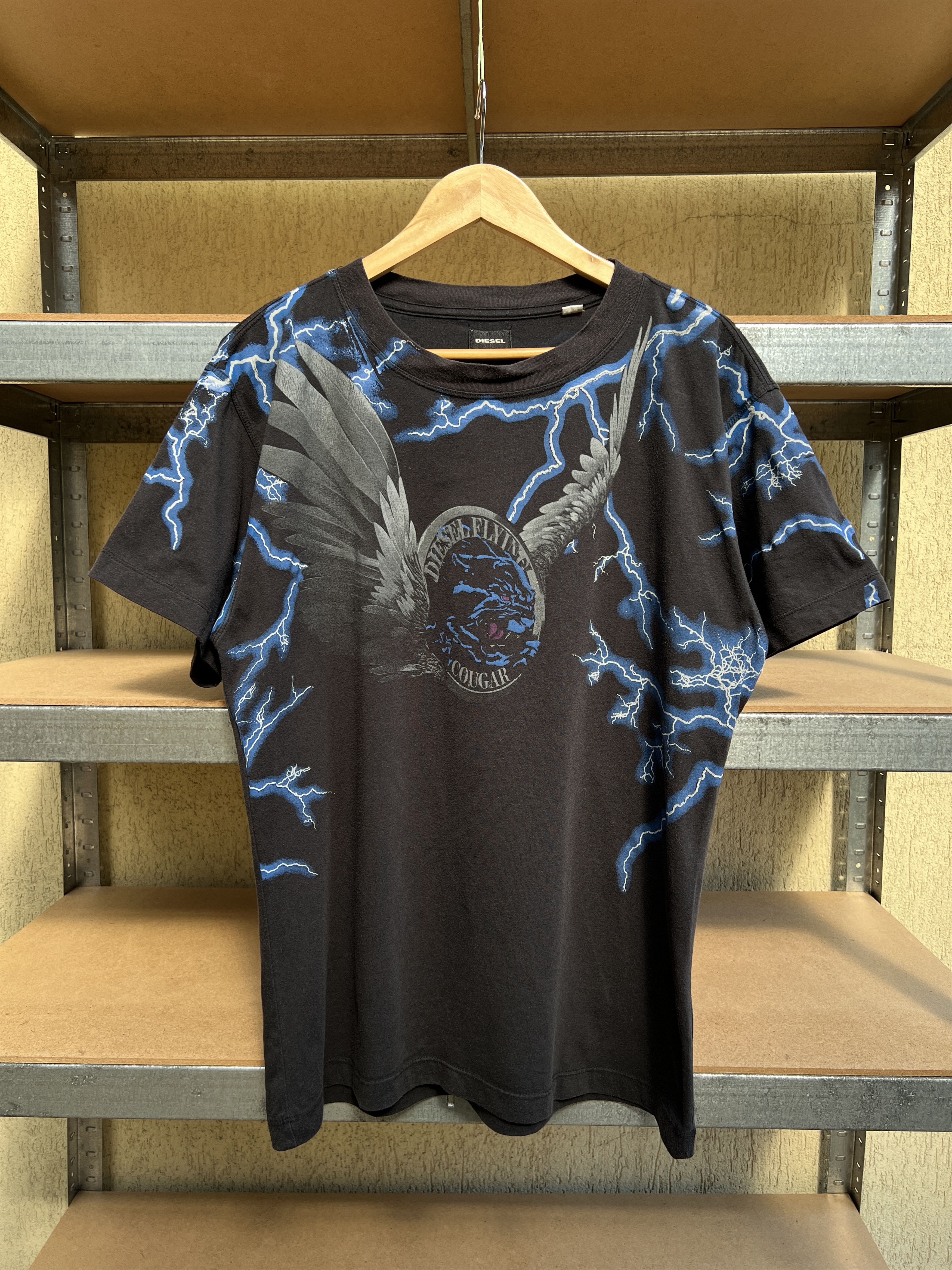 Diesel Diesel Flying Cougar Lightning Vintage Y2K Tee Size US M / EU 48-50 / 2 - 3 Thumbnail