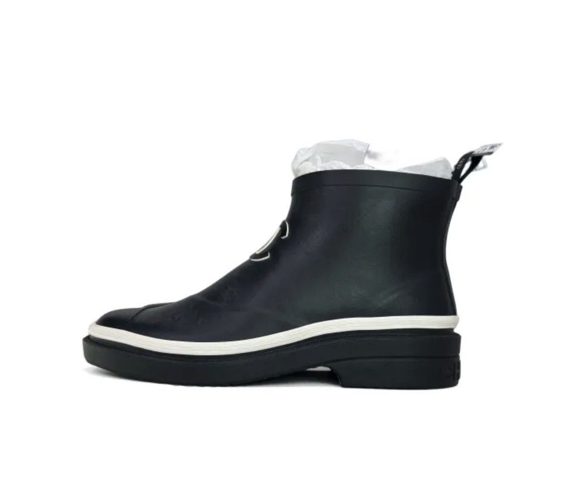 Chanel Women's Black Ankle Rain Boots, Men's (Size 7.5)