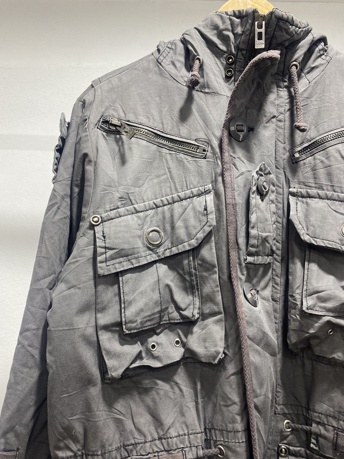 G-Star × Vintage 💥FINAL DROP💥 Gstar Utility Tactical Cargo Military Jacket Size US L / EU 52-54 / 3 - 9 Thumbnail