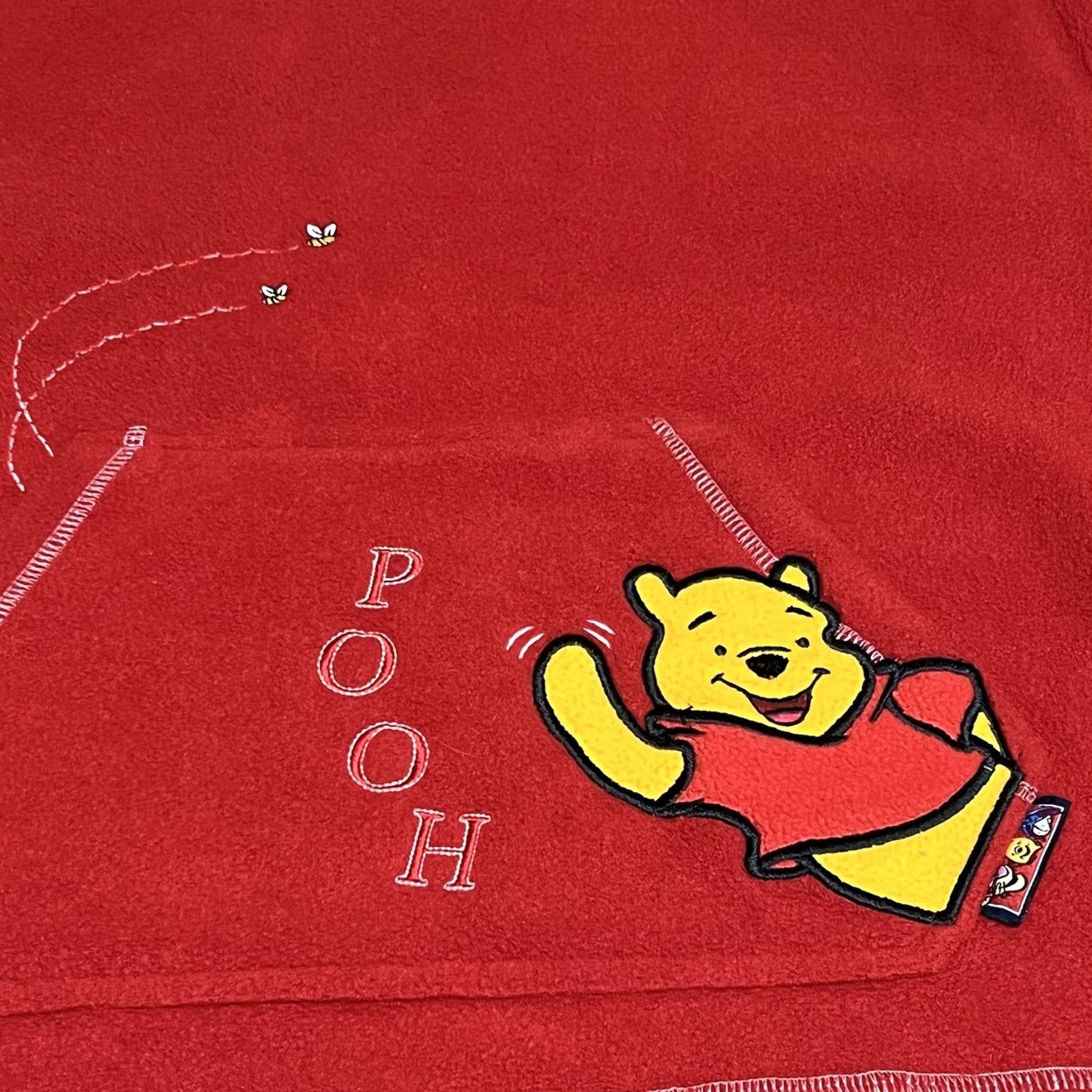 Disney Disney Winnie The Pooh 100 Acre Collection Hoodie Women M Red Fleece Pullover Logo Cartoon Pooh Size M / US 6-8 / IT 42-44 - 2 Thumbnail