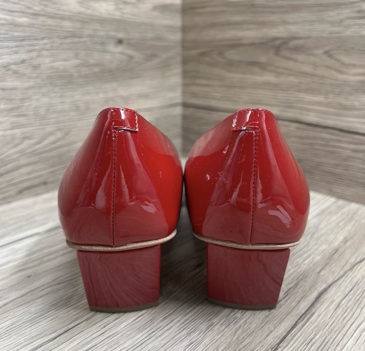 Roger Vivier Roger Vivier Red Square Buckle Mid-Heel Shoes J41 Size US 9 / IT 39 - 4 Thumbnail