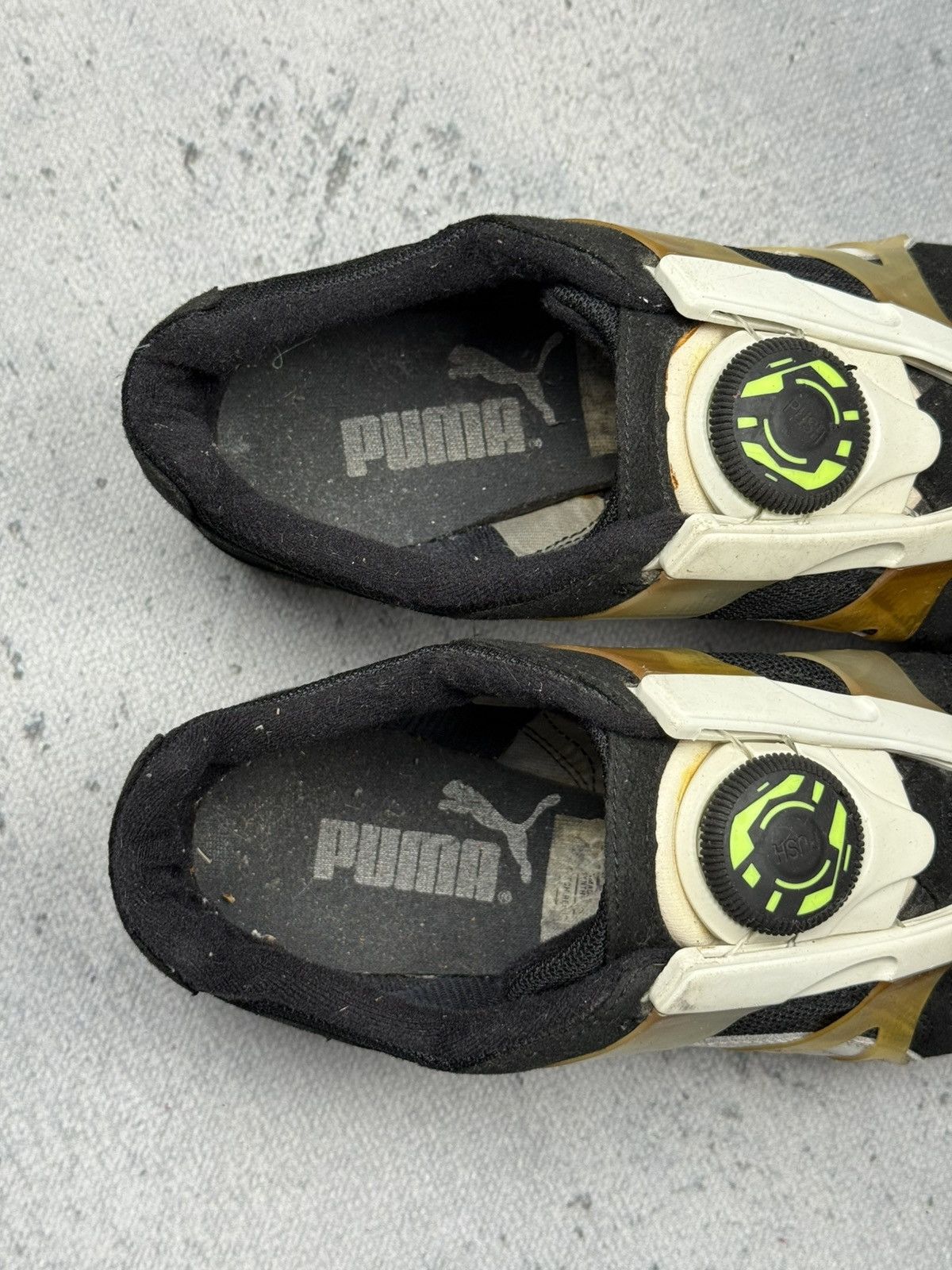 Puma Vintage Puma Cell Track Spikes Black Gold Rare Running Shoes Size US 10.5 / EU 43-44 - 14 Thumbnail