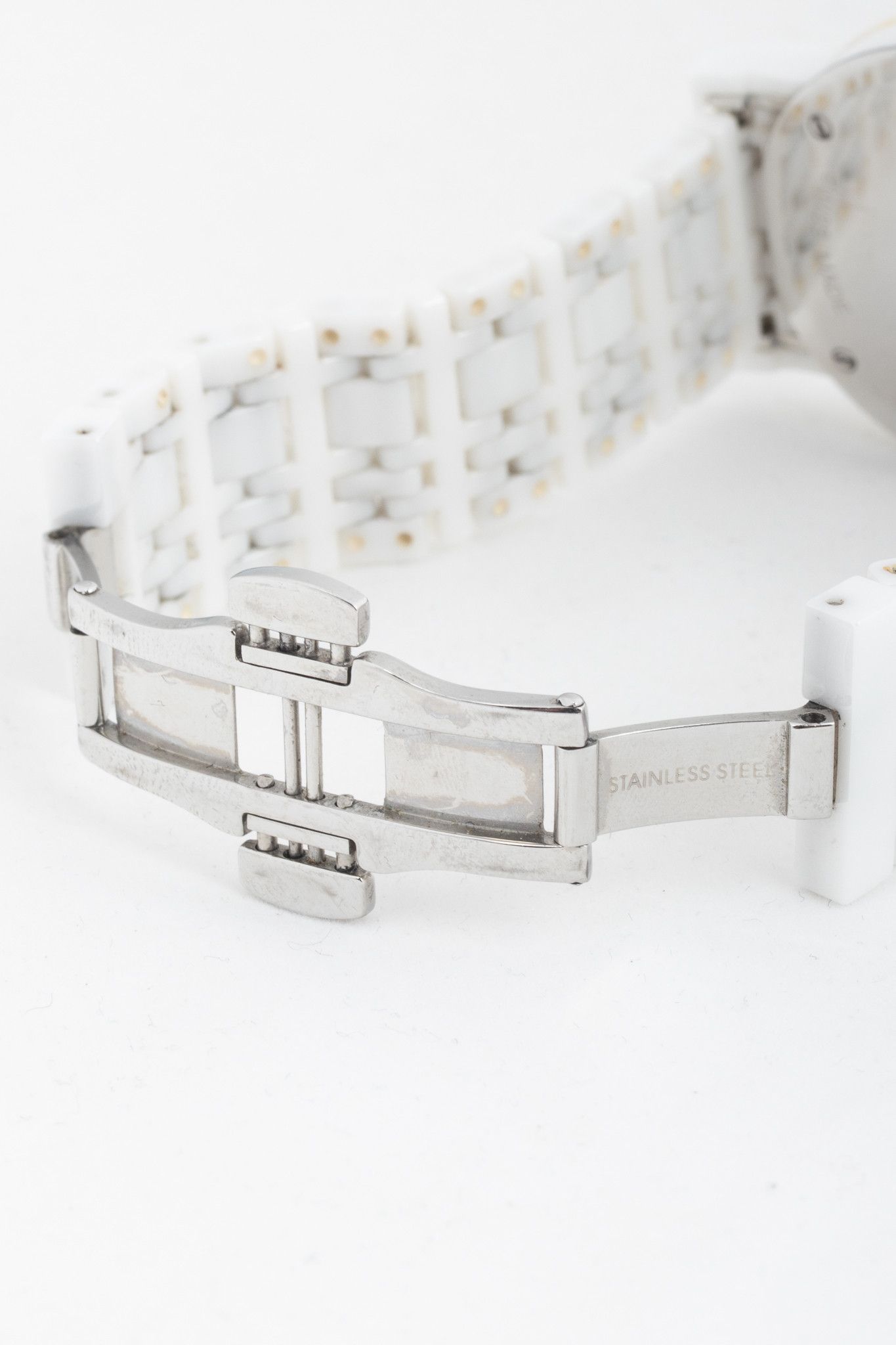 Burberry Burberry AW11 BU1870 White Ceramic Check-Dial Watch Size ONE SIZE - 6 Thumbnail