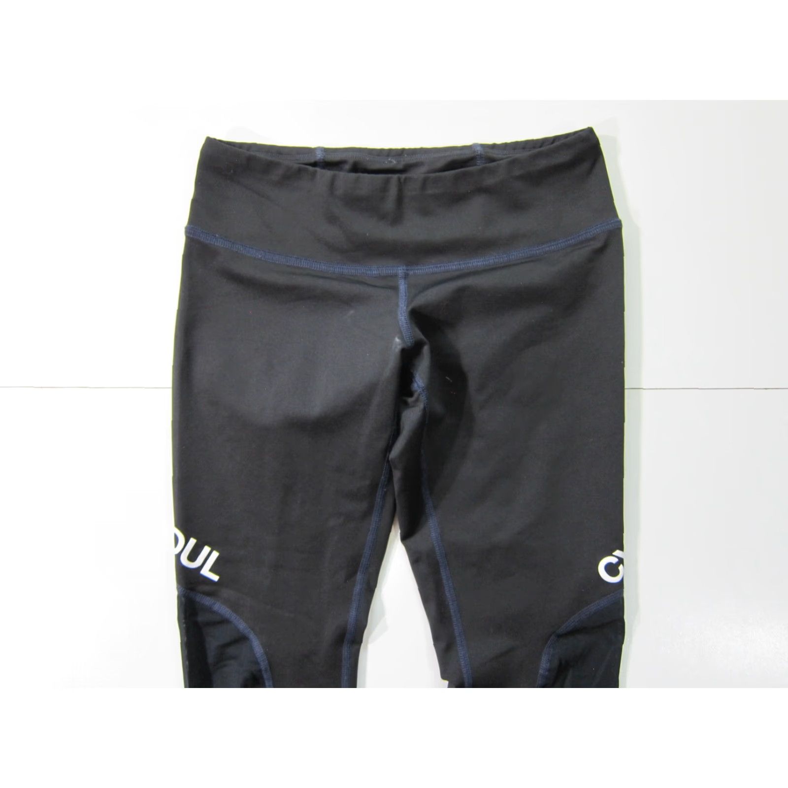 Vintage Soul Cycle Black Blue Compression Cropped Yoga Workout Legging Pant Women Small Size 28" / US 6 / IT 42 - 5 Thumbnail