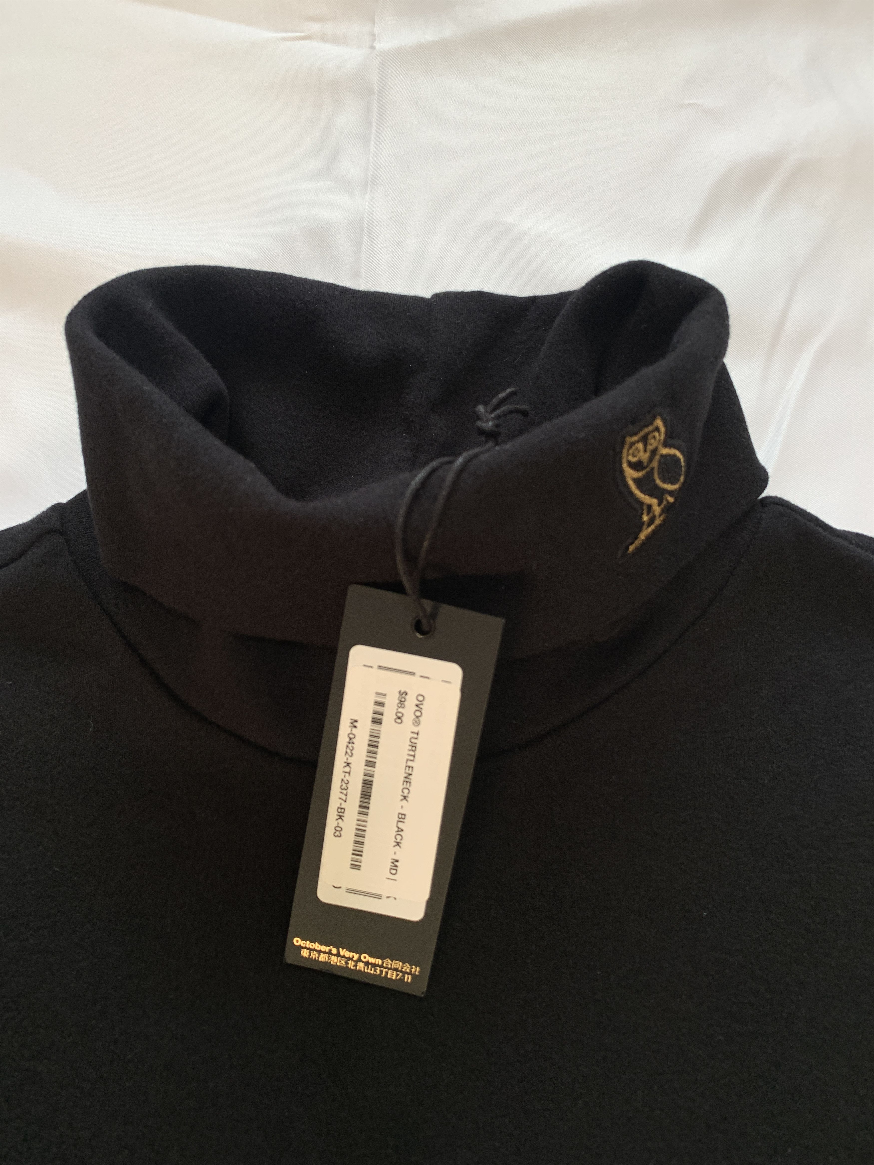 Drake OVO SNOW BLACK TURTLE NECK MOCKNECK Size US M / EU 48-50 / 2 - 3 Thumbnail
