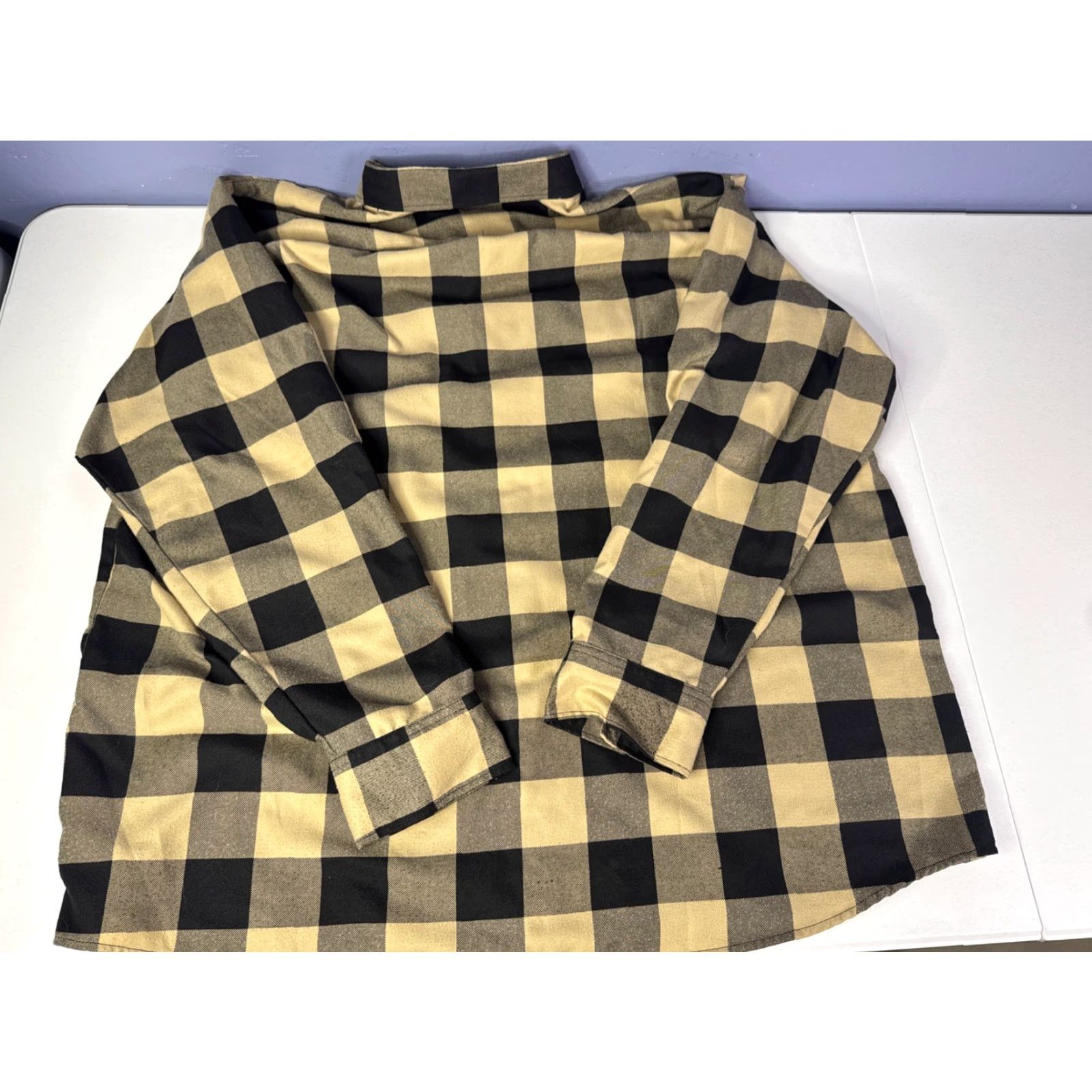 CO VINTAGE Dixxon Flannel Co The Bravo Plaid Shirt 3XL Black & Tan Checkered Button Down Men Shirt Size US XXL / EU 58 / 5 - 7 Thumbnail