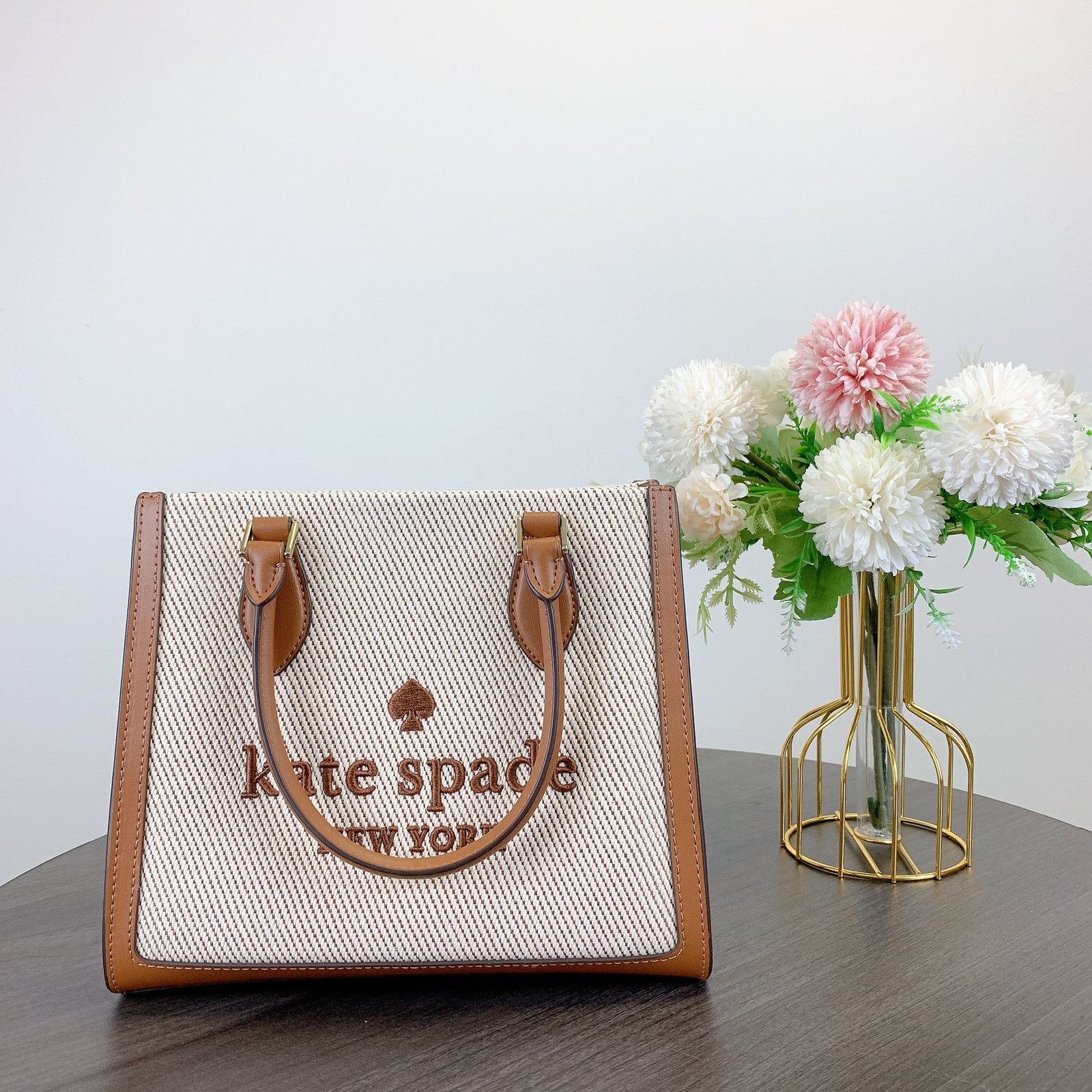 Kate Spade kate spade KF509 Ellie Small Tote IN Warm Gingerbread Size ONE SIZE - 3 Thumbnail