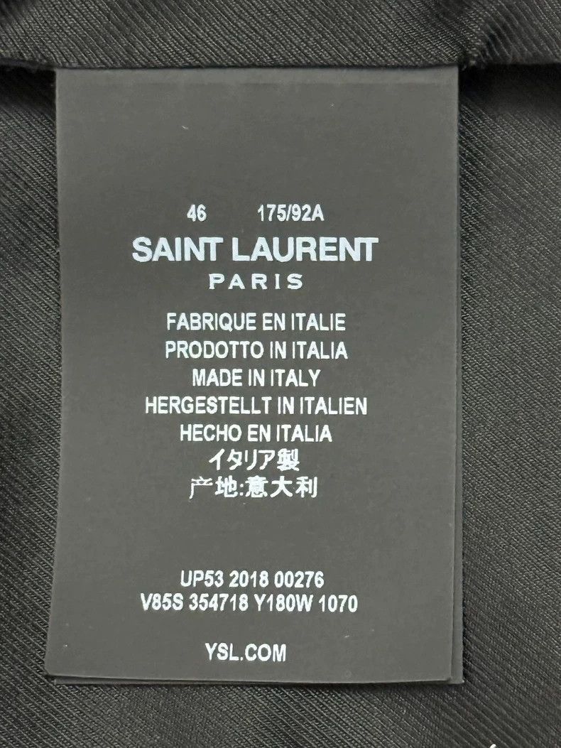 Saint Laurent Paris Saint Laurent Paris Black and white classic baseball jersey Size US S / EU 44-46 / 1 - 8 Thumbnail