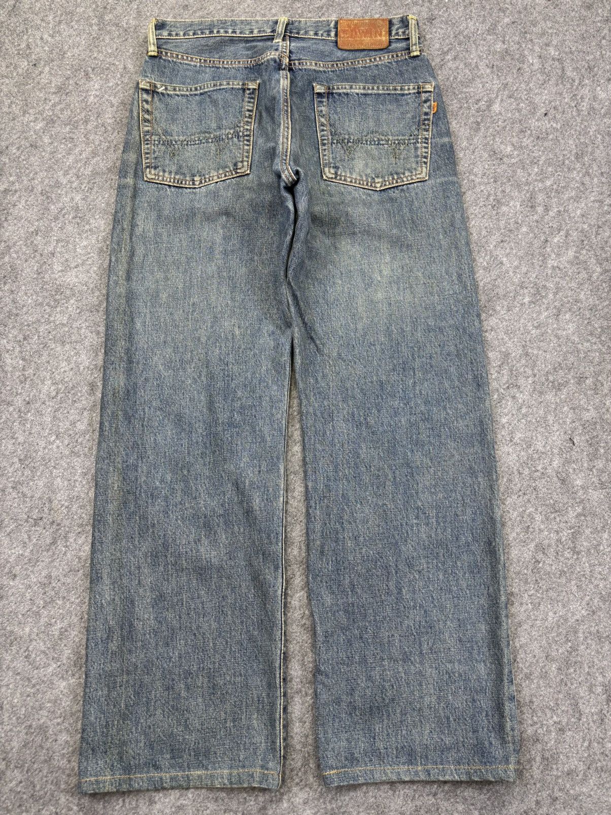 Edwin 💥Wide Selvedge💥Edwim 505x Selvedge Rusty Style Denim K17 Size US 31 - 15 Thumbnail