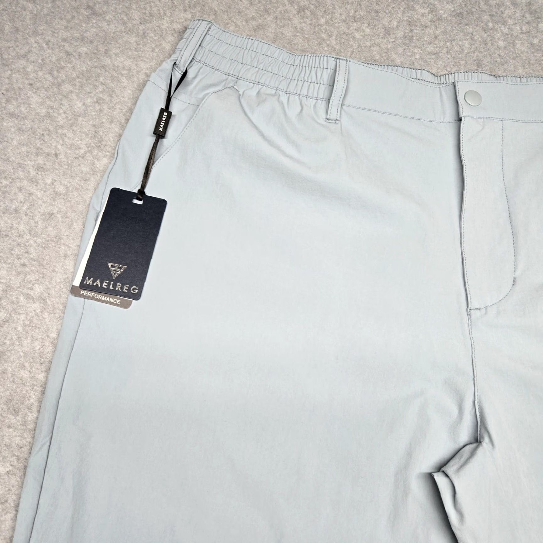 Vintage Maelreg Mens 38x30 LiteBlue Proflex Performance Stretch Elastic Waist Golf Pants Size US 38 / EU 54 - 2 Thumbnail