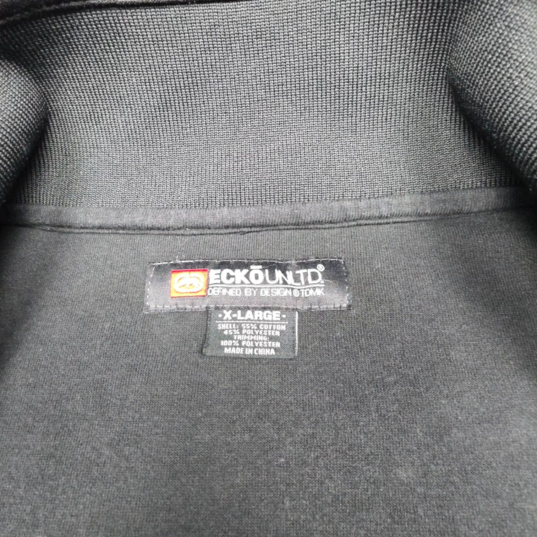 Ecko Unltd. Ecko Unltd Track Jacket Men XL Black Full Zip Rhino Embroidered Y2K Regular Jacket Size US XL / EU 56 / 4 - 6 Thumbnail