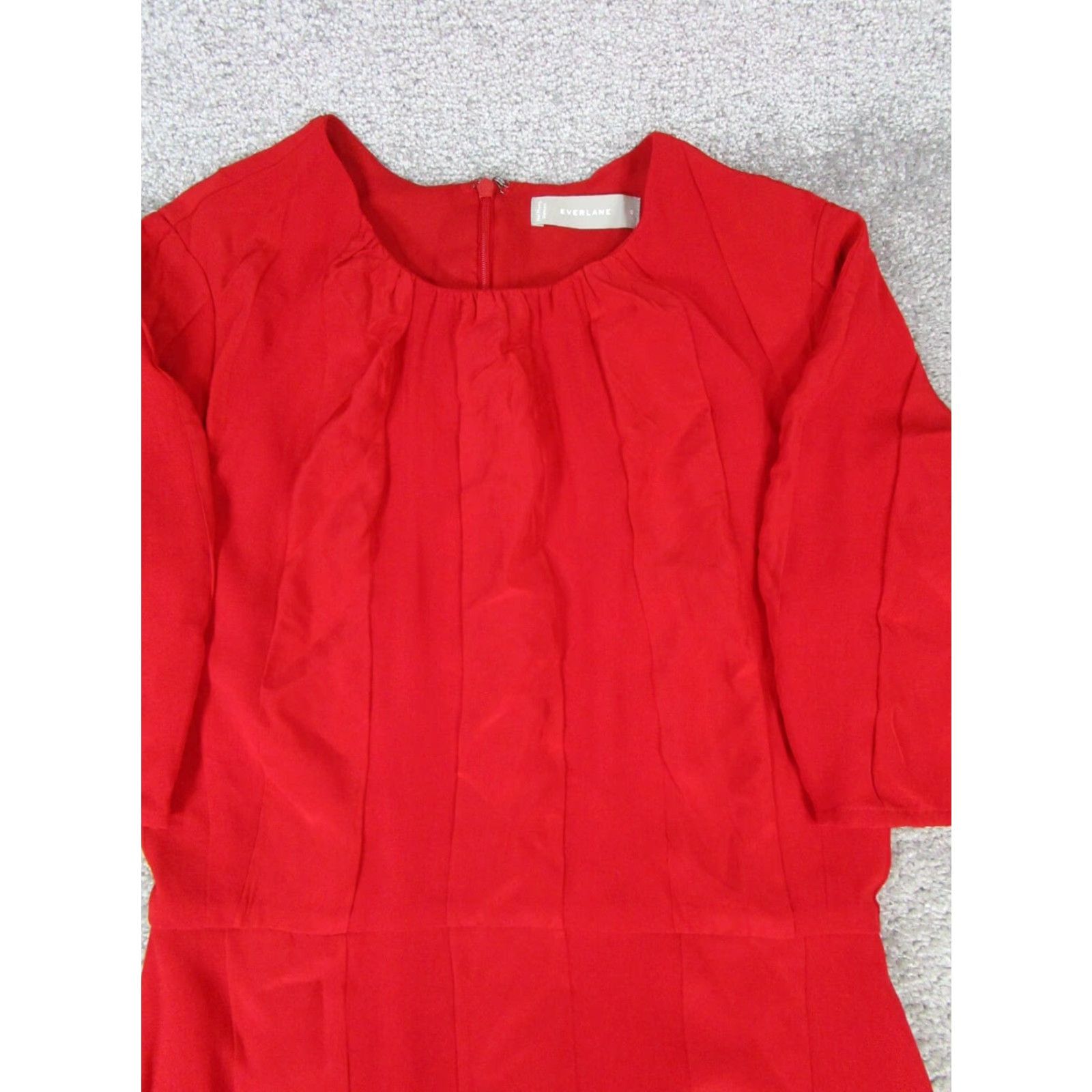 Everlane Everlane Dress Womens 0 Red Maxi Dress A-Line Womens Red Maxi Casual 0 Everlane Size XS / US 0-2 / IT 36-38 - 2 Thumbnail