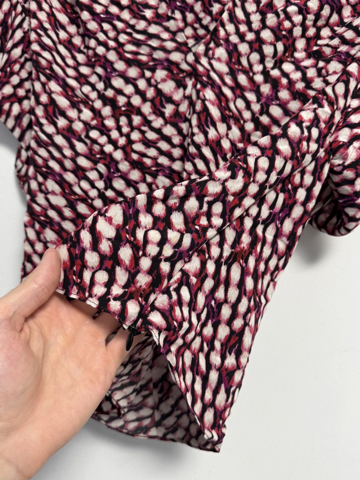 Isabel Marant Isabel Marant Etoile Women's 34 Delocia Top V Neck Rasbberry Size XXS / US 00 / IT 34 - 7 Thumbnail