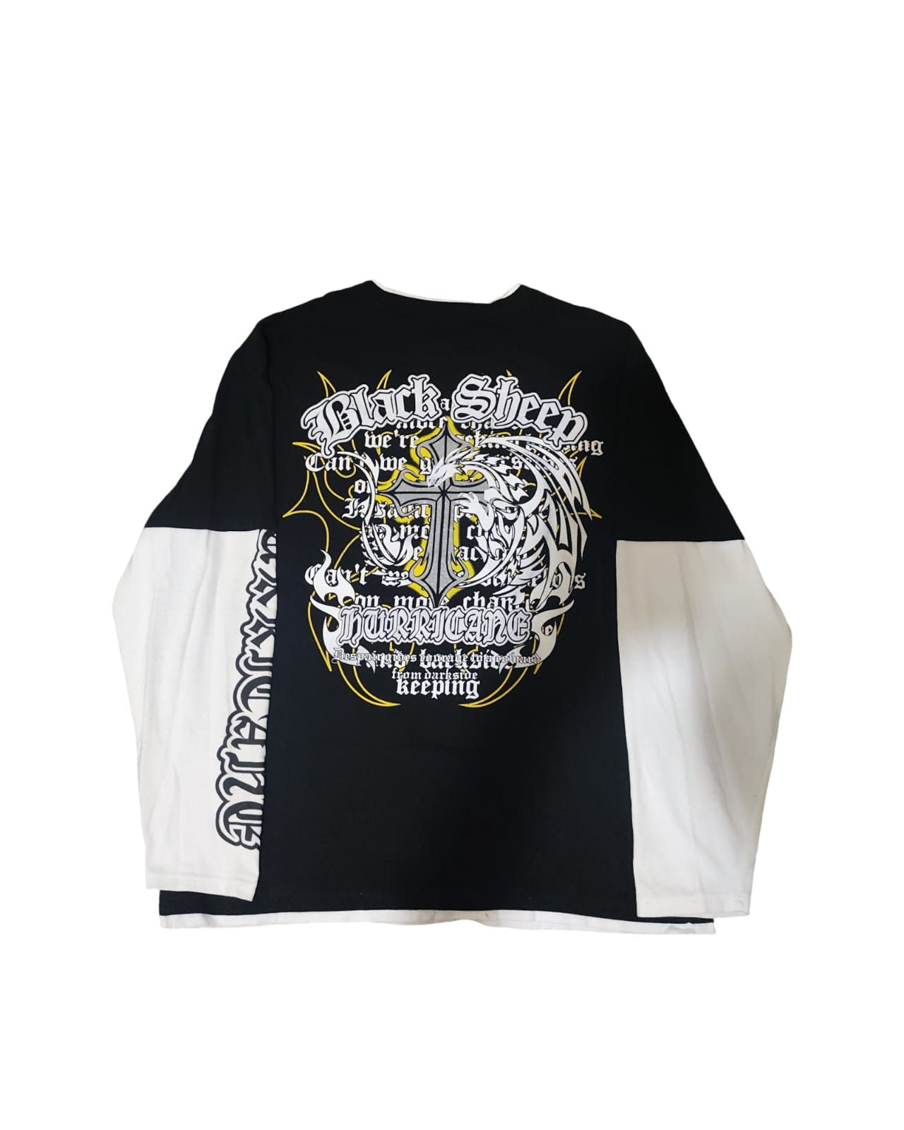 Vintage Beaumere Double Layer Grunge Y2K Style Long Sleeve Size US XL / EU 56 / 4 - 2 Thumbnail