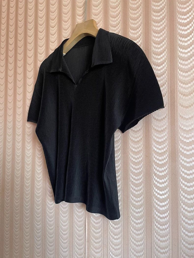 Issey Miyake issey miyake Black toothpick T-shirt 2506-Nextarrow Size US L / EU 52-54 / 3 - 2 Thumbnail