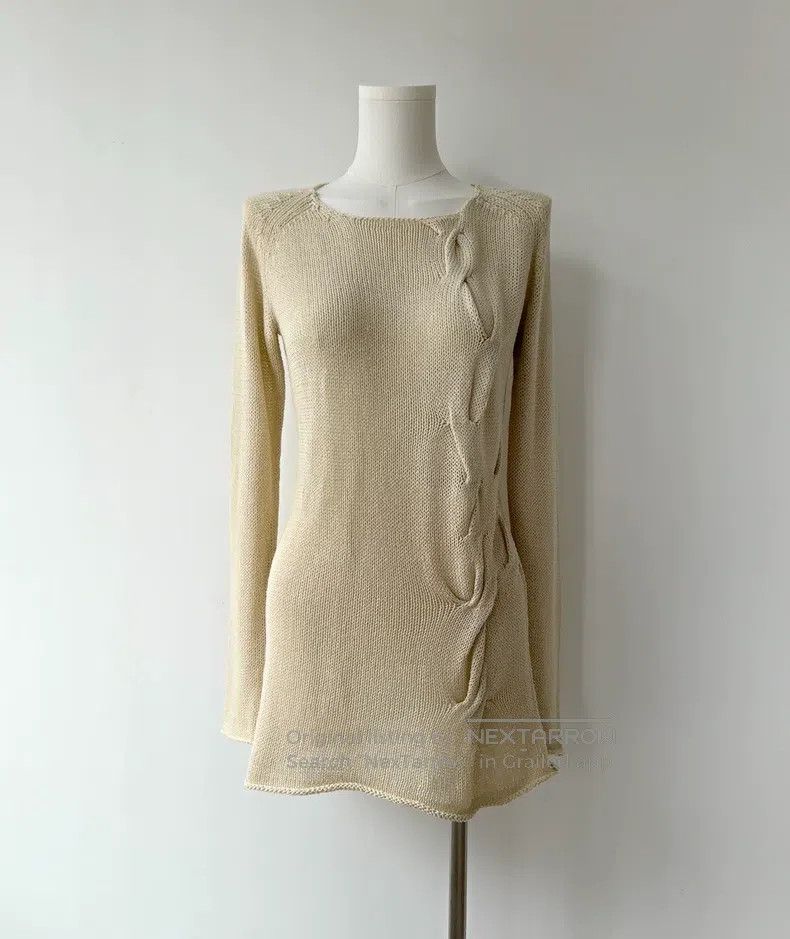 Yohji Yamamoto Yohji Yamamoto 09 SS Minimalist Twist Knit long sleeves Size XS / US 0-2 / IT 36-38 - 1 Thumbnail