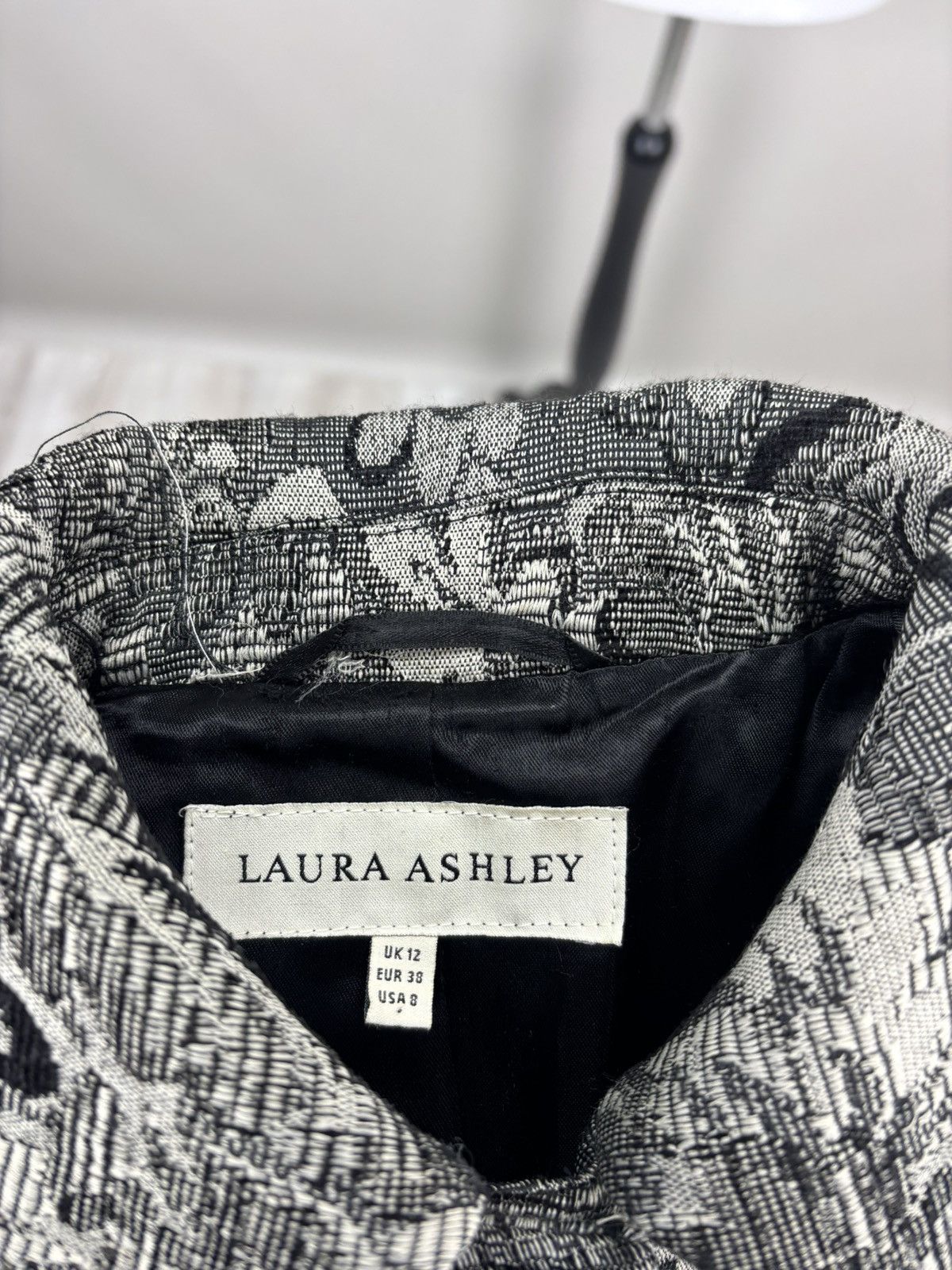 Laura Ashley Womens coat Laura Ashley Size 38 Color Black/Gray Size S / US 4 / IT 40 - 11 Thumbnail