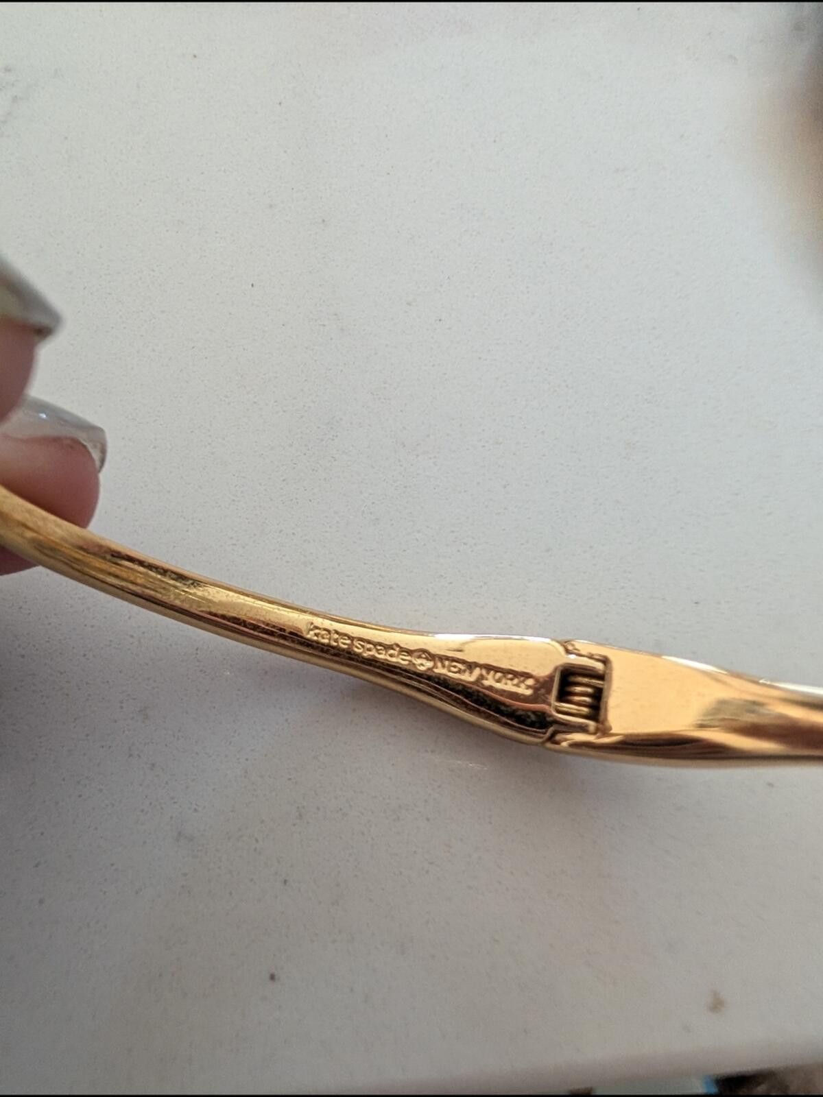 Other kate spade gold-tone open cuff with crystal endcaps Size ONE SIZE - 5 Thumbnail
