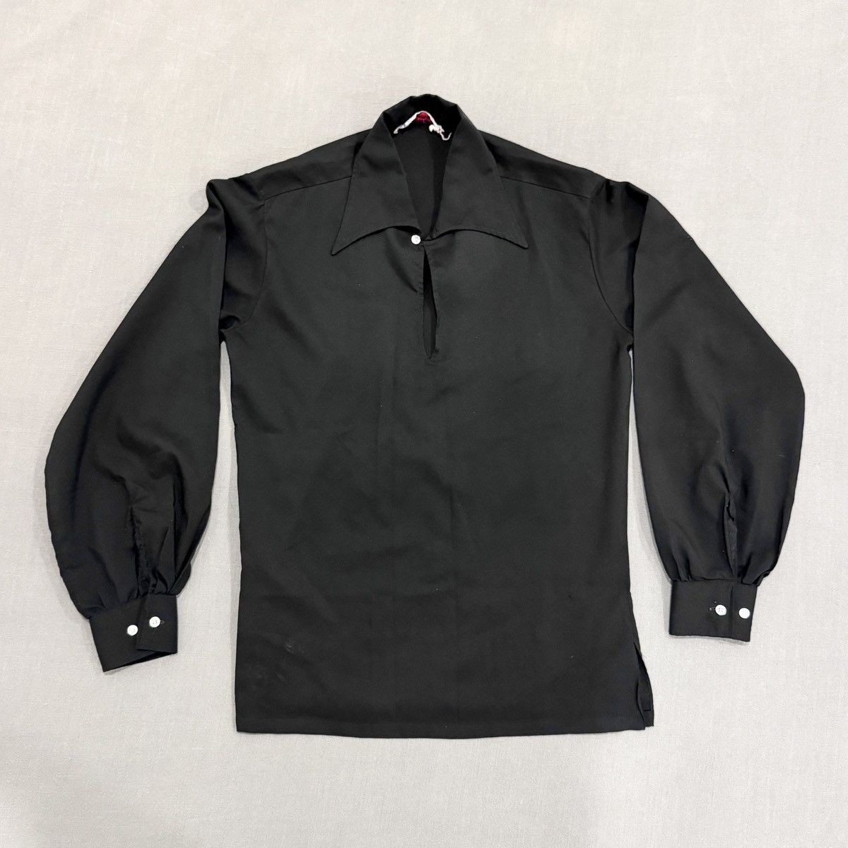 Other 1970s PEACOCK COLLAR DISCO DRESS SHIRT Size 40R - 1 Thumbnail