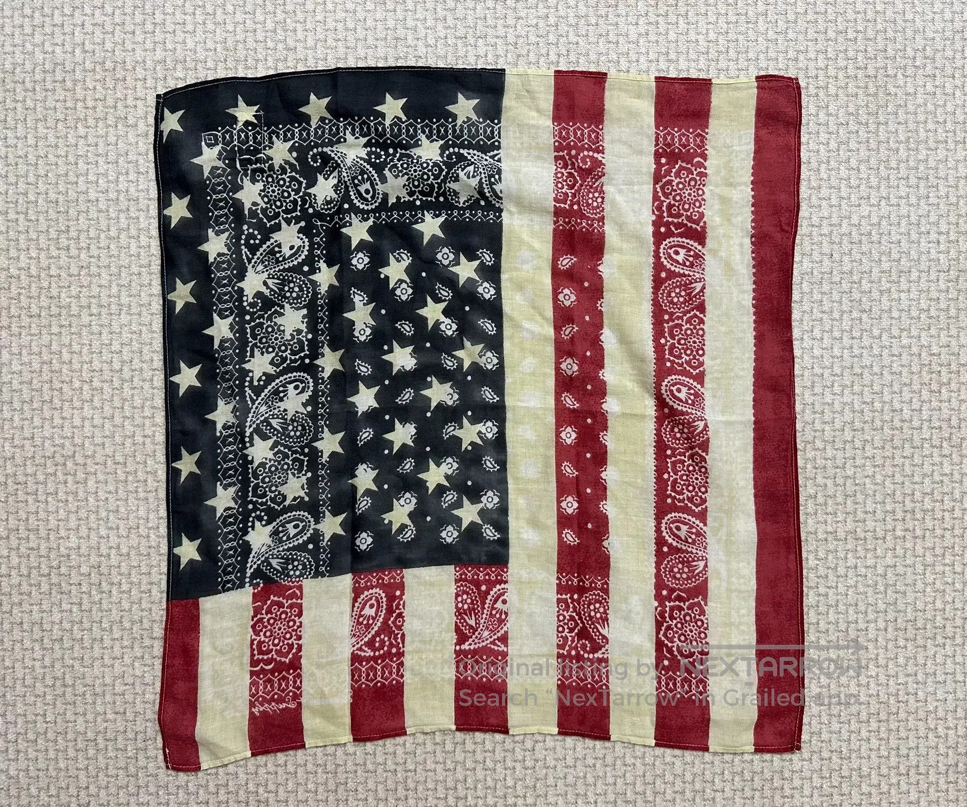 Denim & Supply Ralph Lauren Ralph Lauren Paisley Stars Stripes Bandana. Size ONE SIZE - 1 Thumbnail