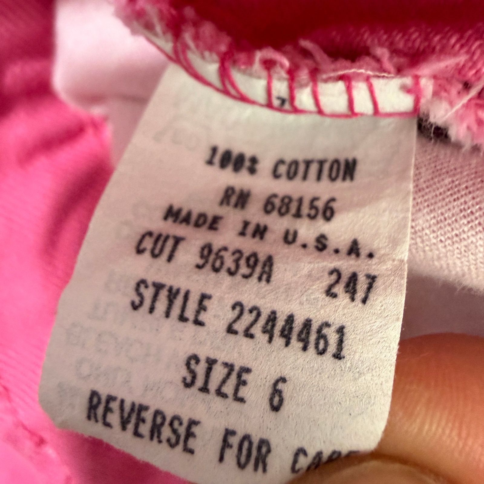 Vintage Vintage Paris Sport Club Jean Shorts 6 Pink 12" Inseam Jorts Size 28" / US 6 / IT 42 - 4 Thumbnail
