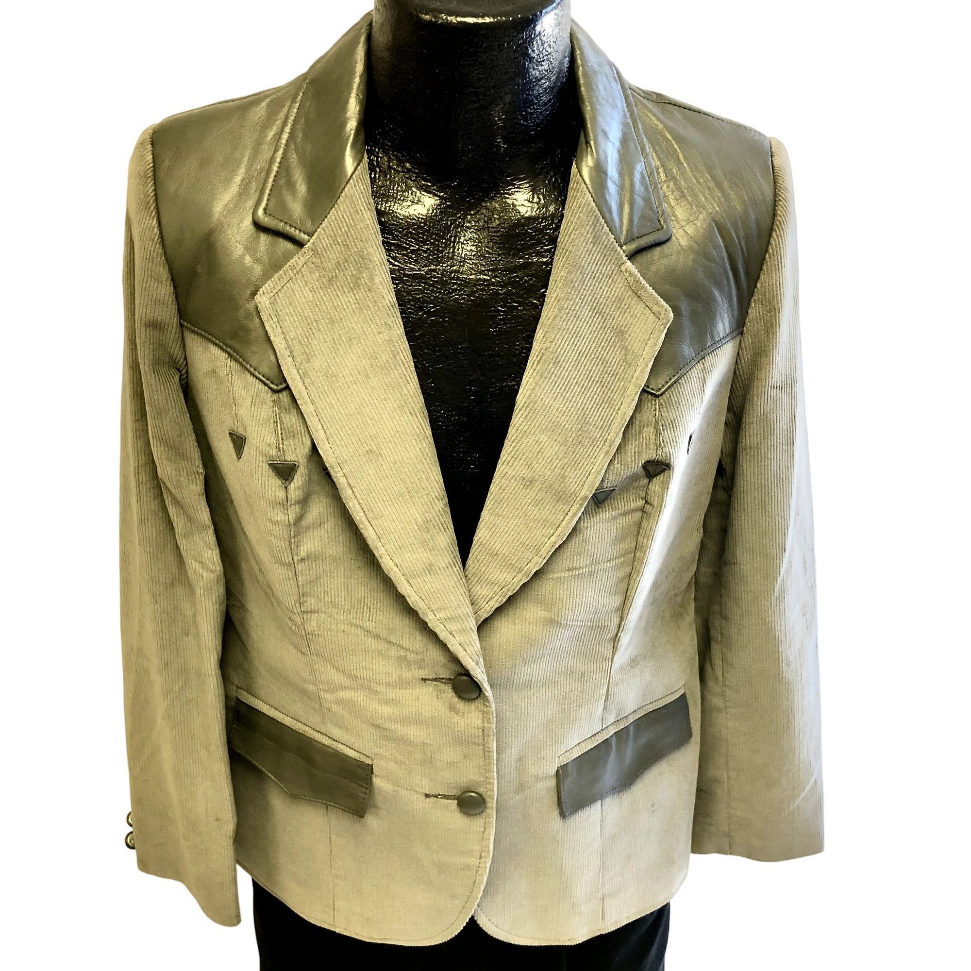 NOS New Pioneer Wear Women Gray SHEEP SKIN Sport Coat Jacket
