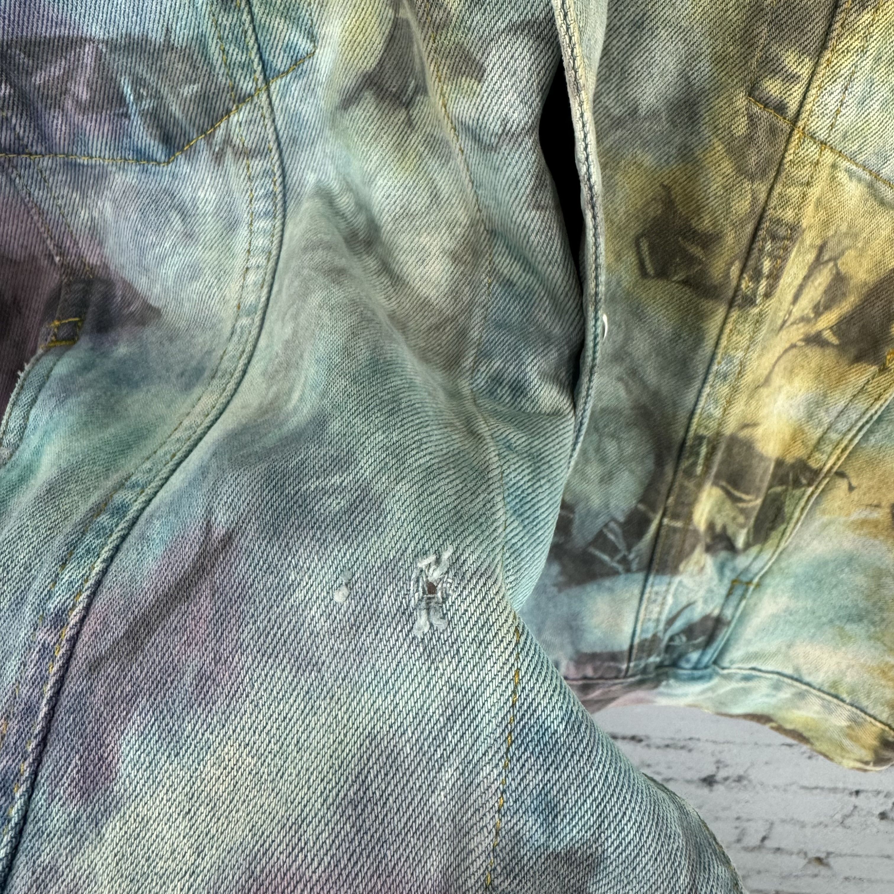 Vintage Vintage Todaysnews Denim Jacket Tye Die Streetwear Size US M / EU 48-50 / 2 - 11 Thumbnail