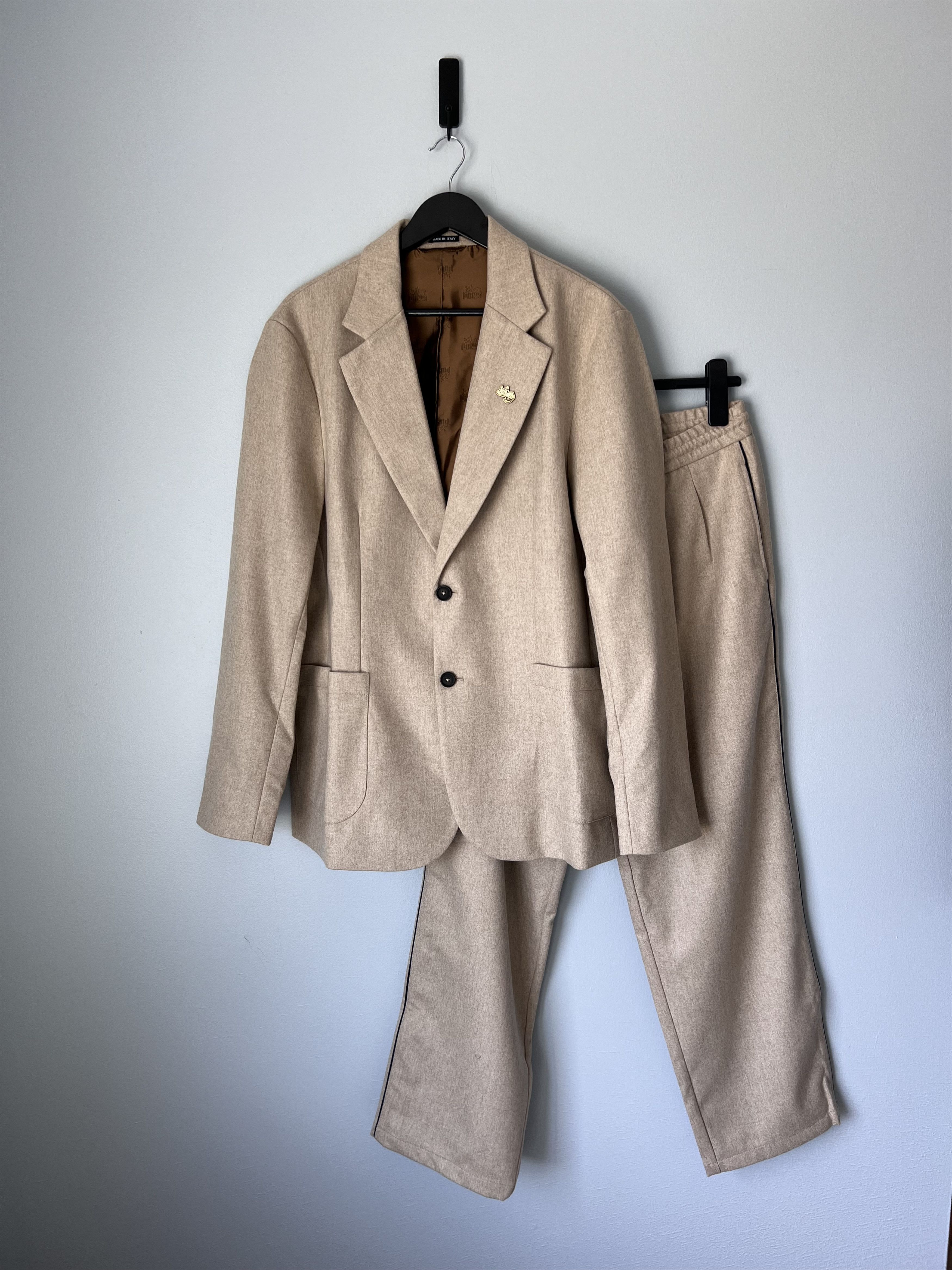 Noah × Puma Noah Puma Wool Suit in Camel Size 42R - 1 Thumbnail